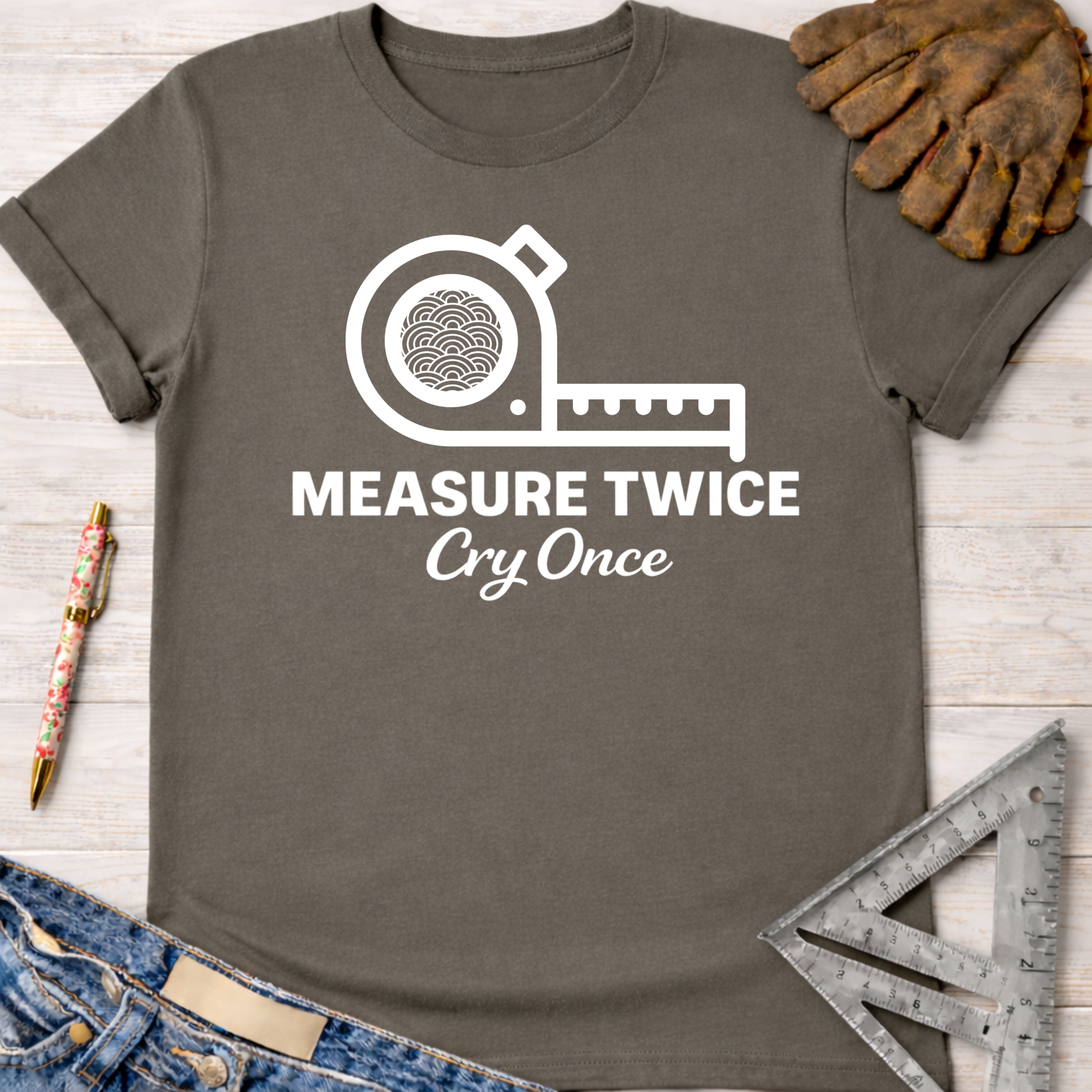 Measure Twice Cry Once T-Shirt