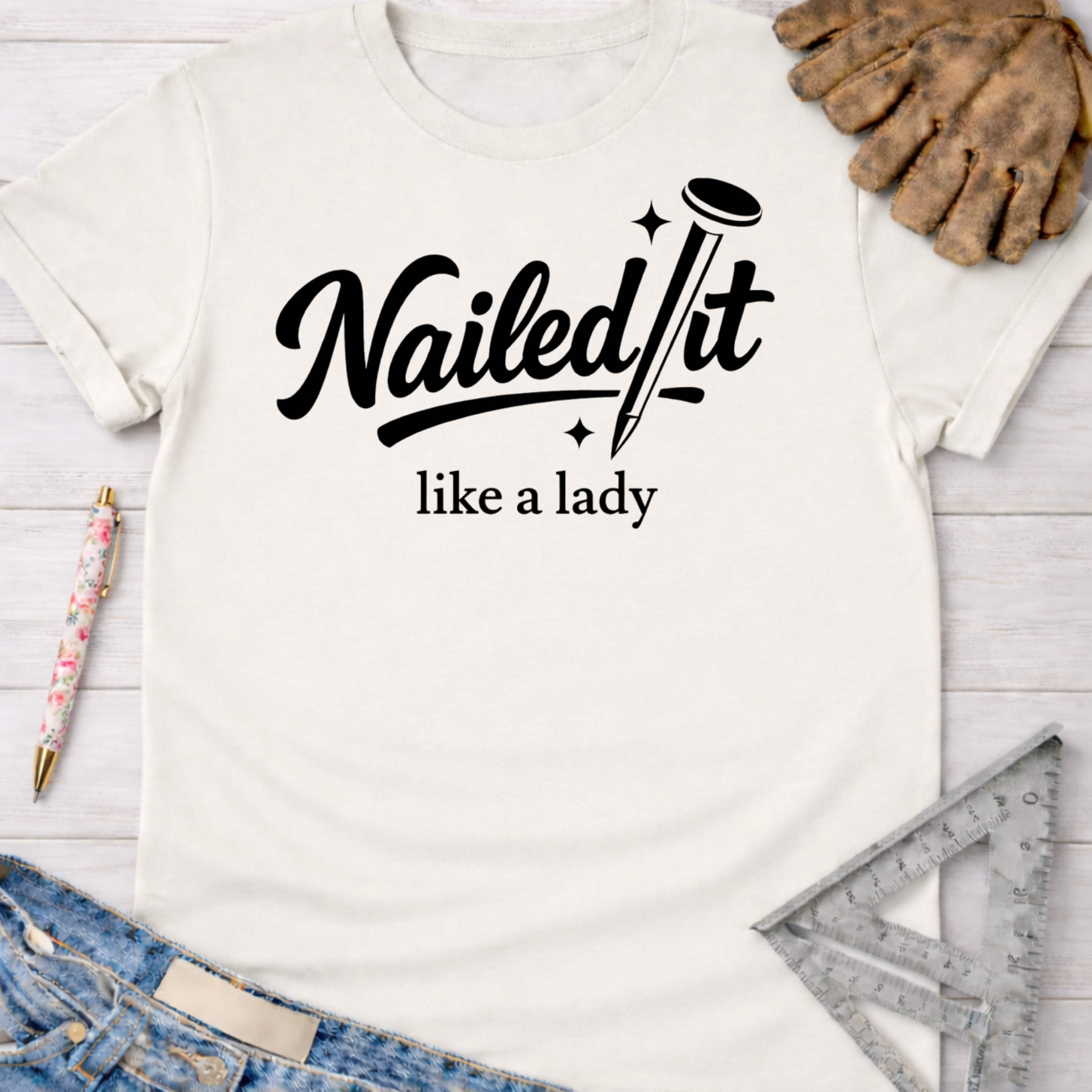 Nailed it Like a Lady T-Shirt