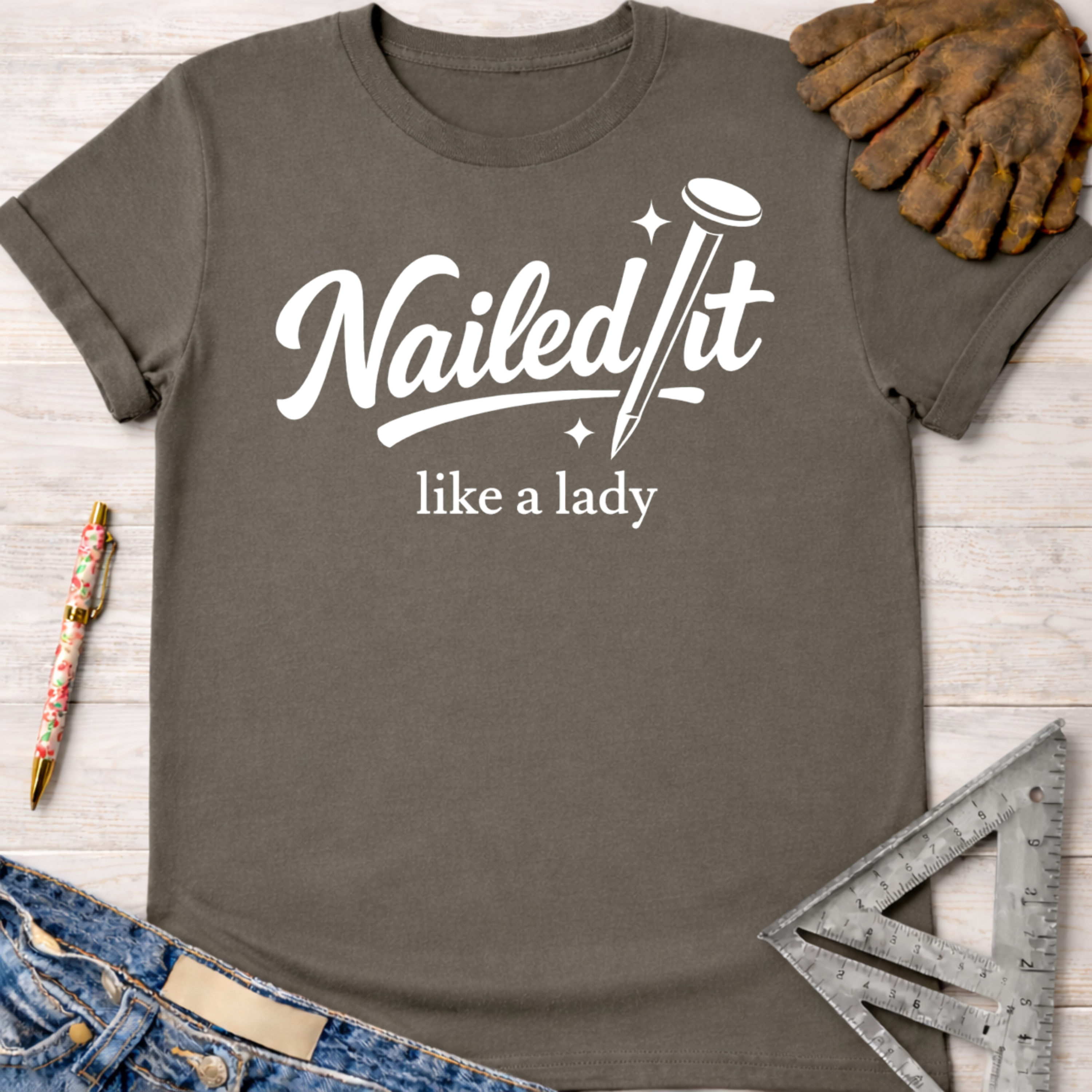 Nailed it Like a Lady T-Shirt