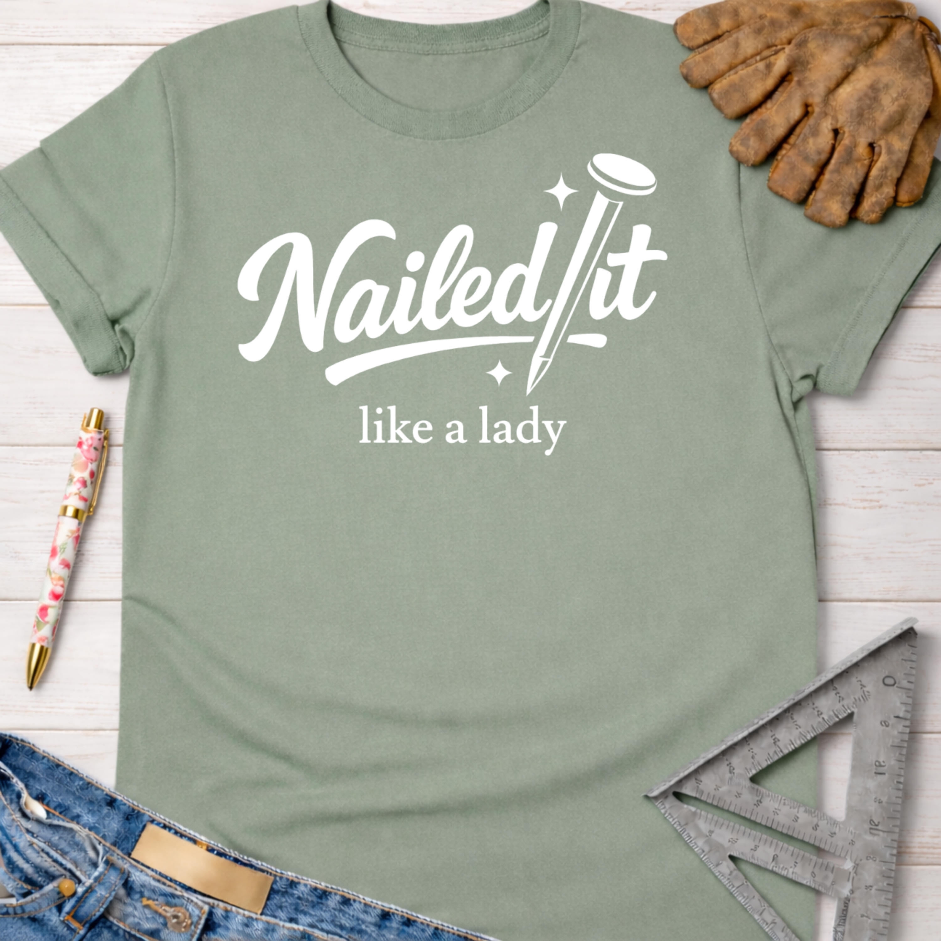 Nailed it Like a Lady T-Shirt