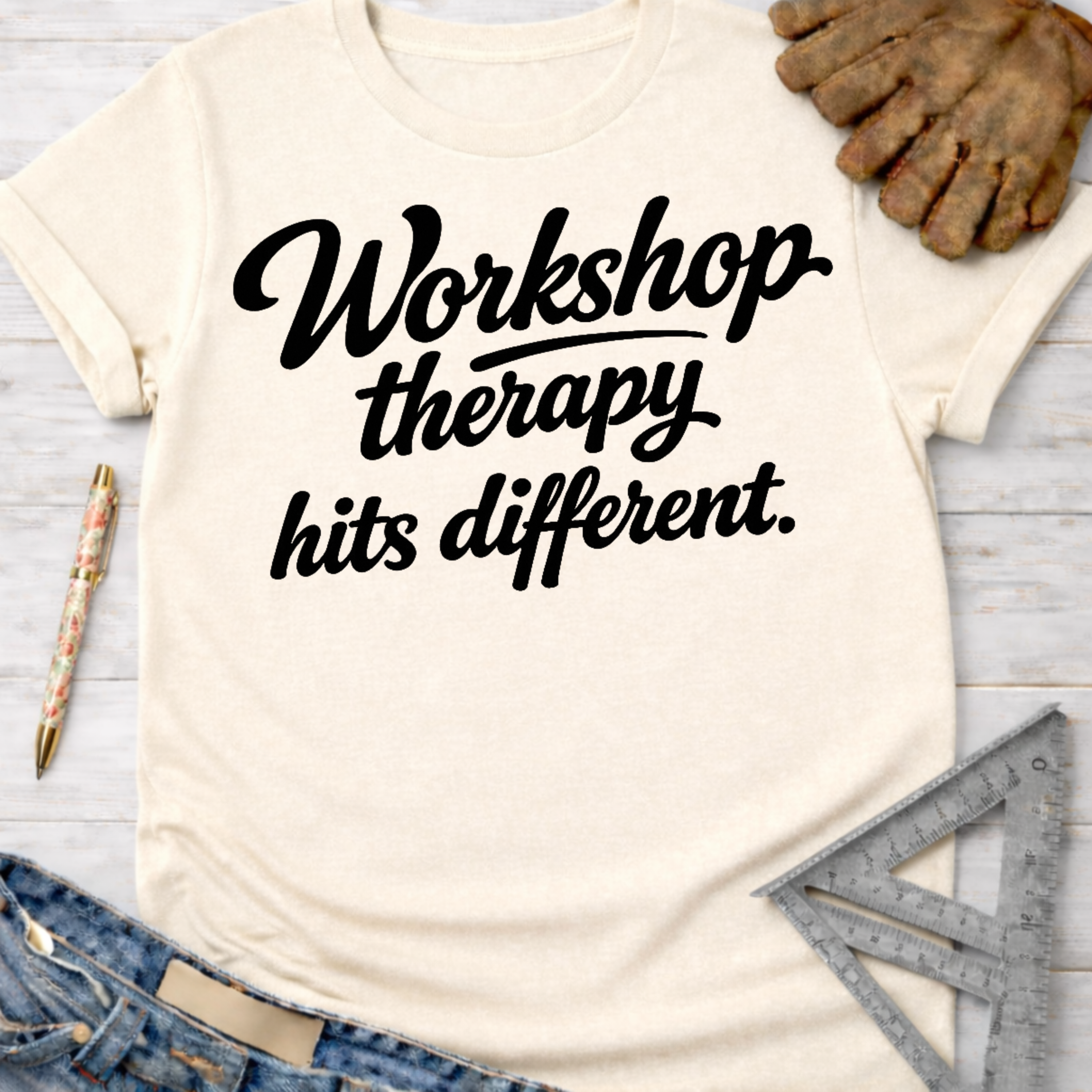 Workshop Therapy Hits Different T-Shirt