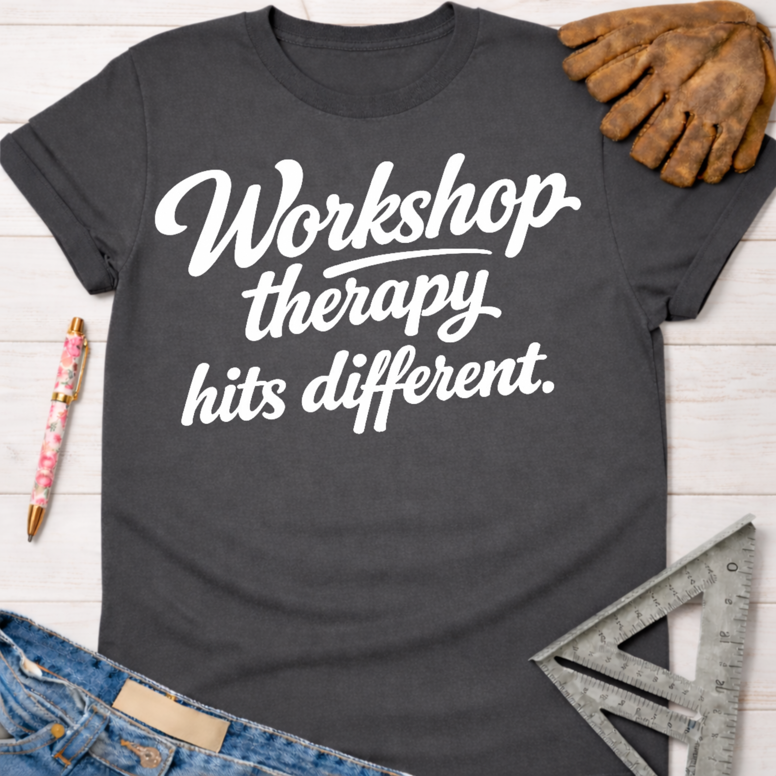 Workshop Therapy Hits Different T-Shirt