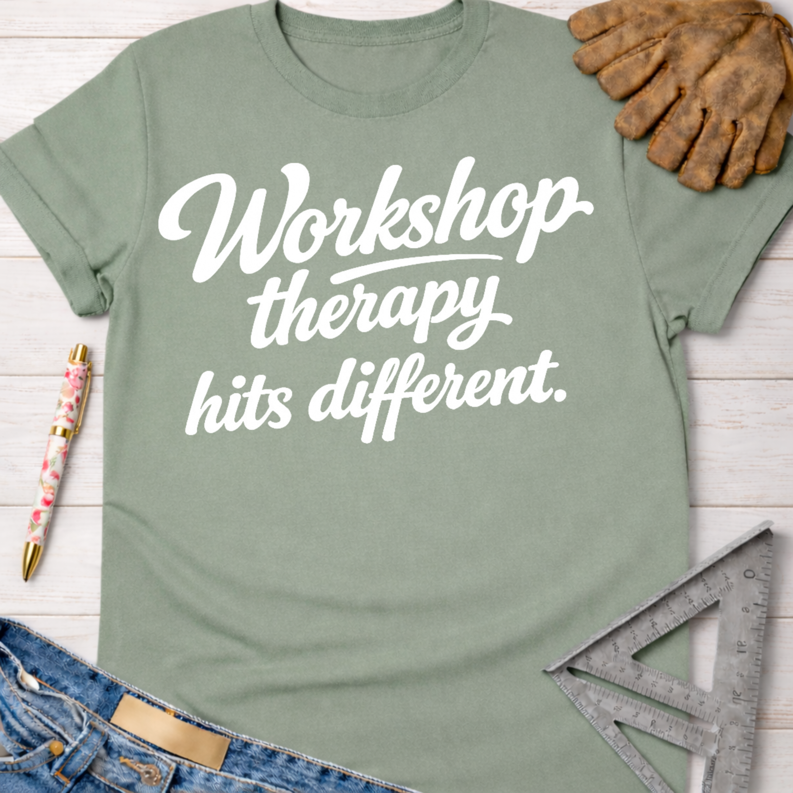 Workshop Therapy Hits Different T-Shirt