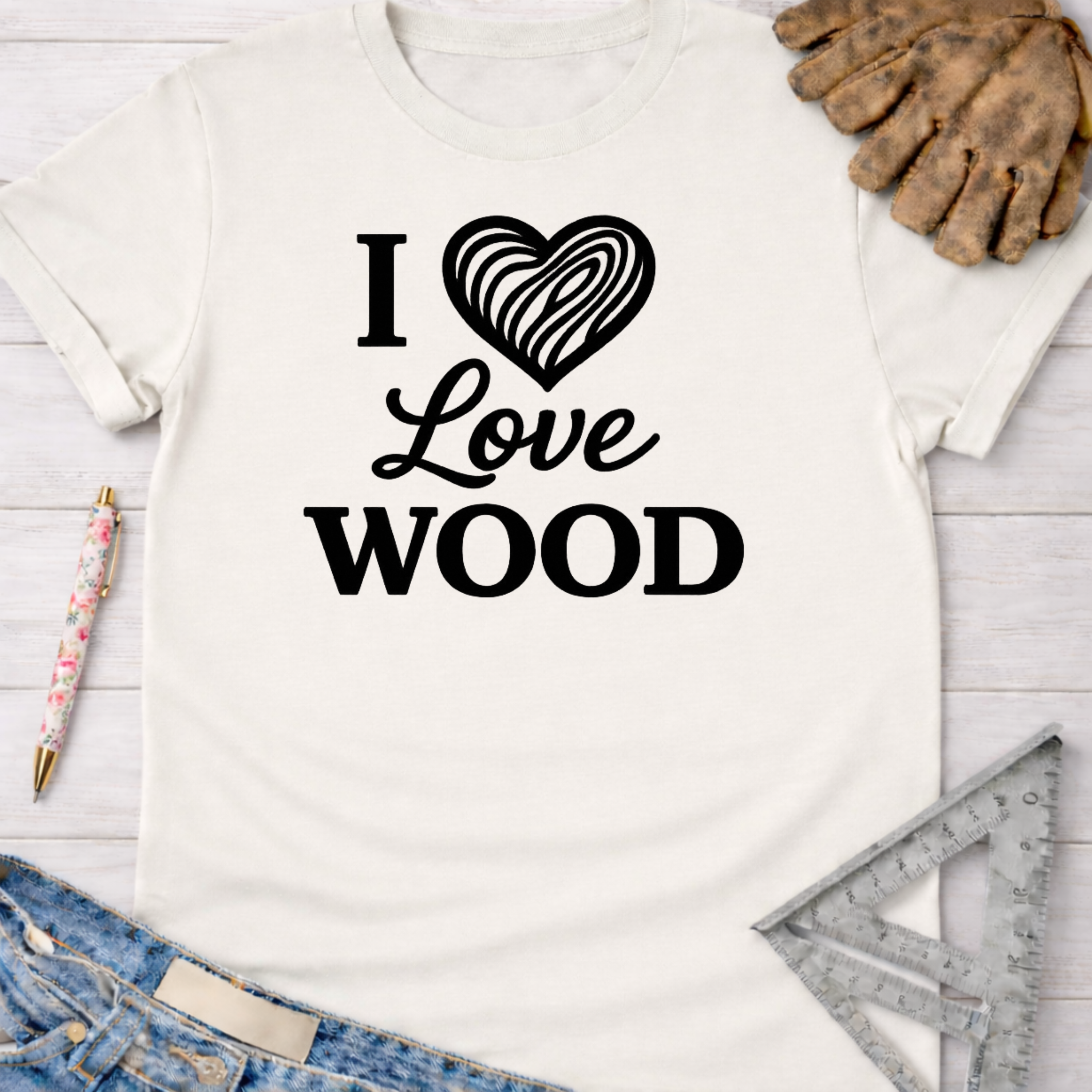 I Love Wood T-Shirt