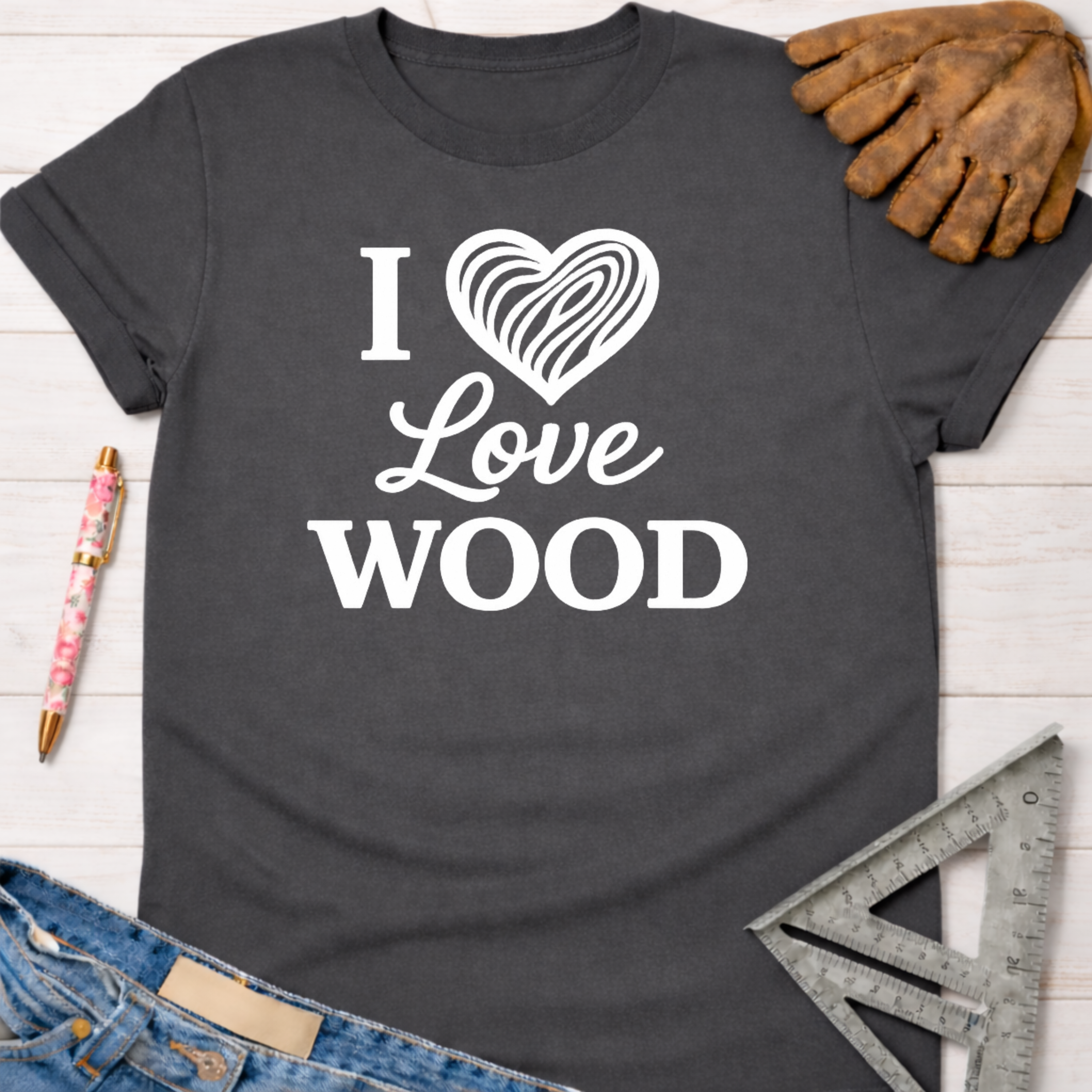 I Love Wood T-Shirt