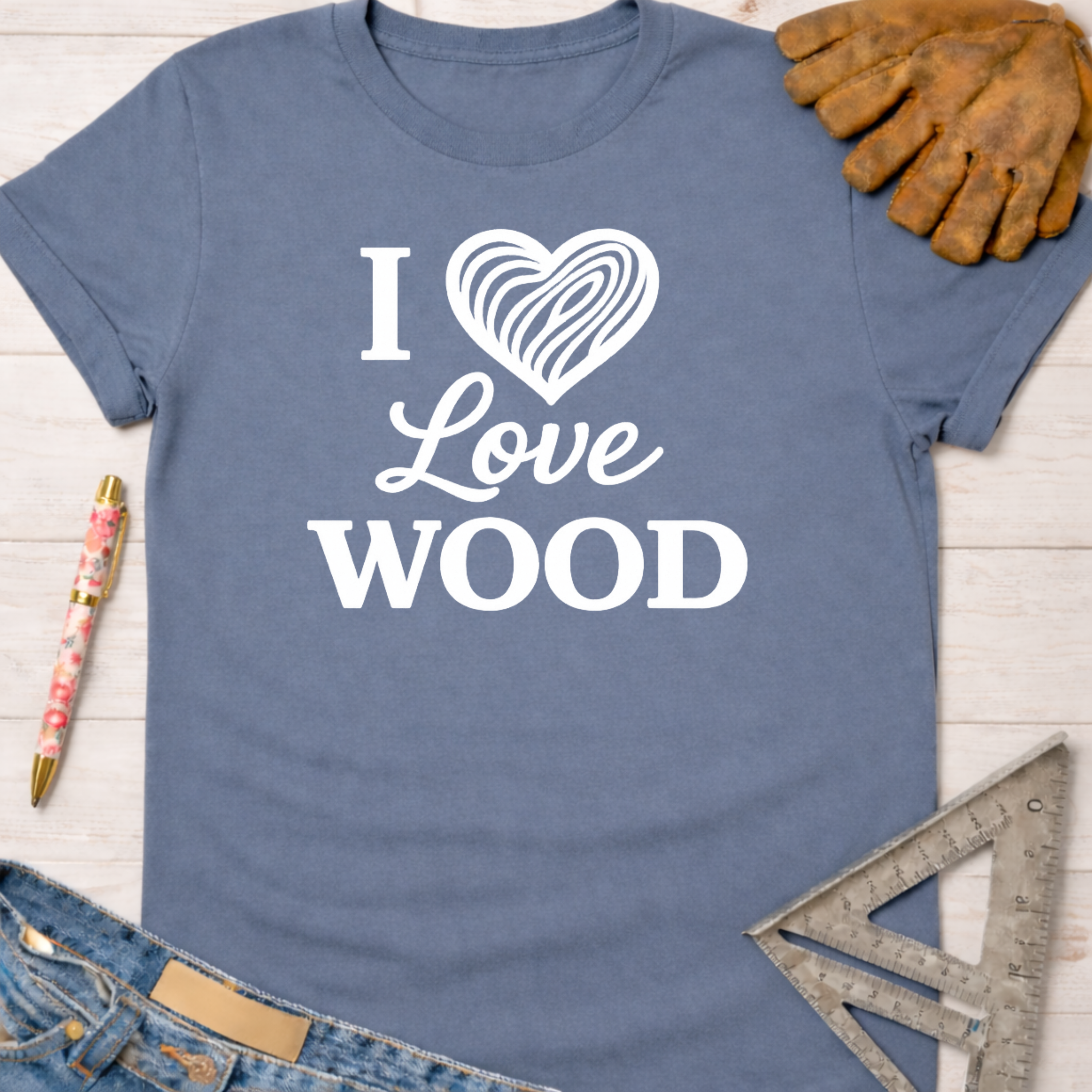 I Love Wood T-Shirt
