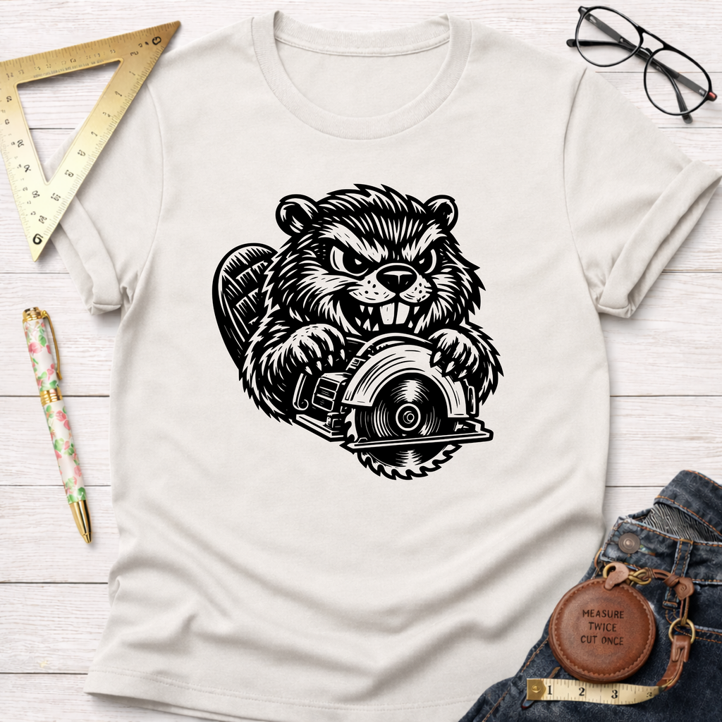 Angry Woodworking Beaver T-Shirt