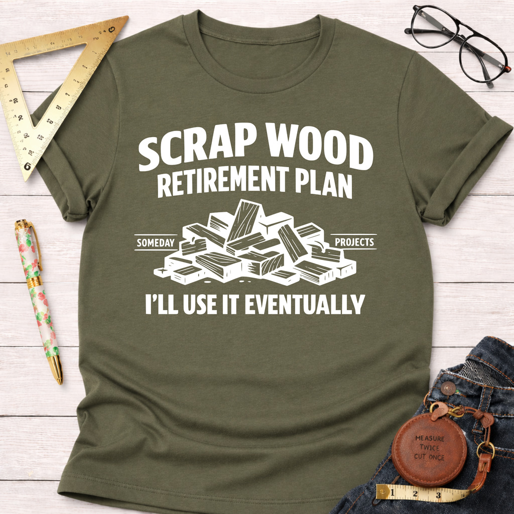 Scrap Wood Retirement Plan T-Shirt