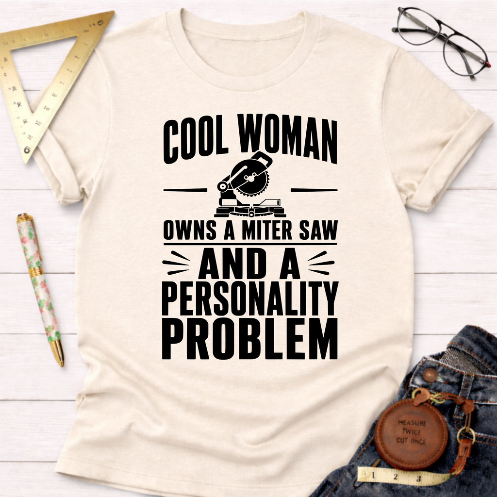 Miter Saw And A Personality Problem. T-Shirt