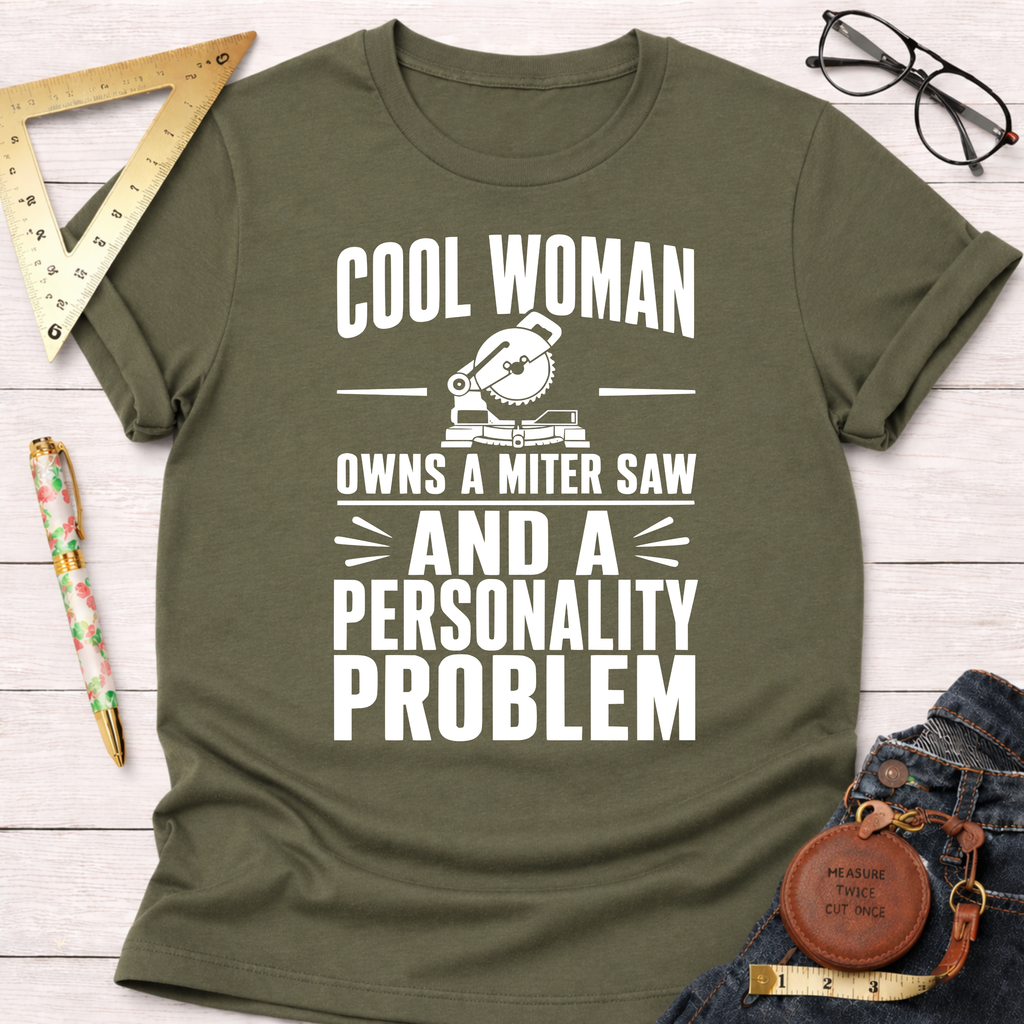 Miter Saw And A Personality Problem. T-Shirt