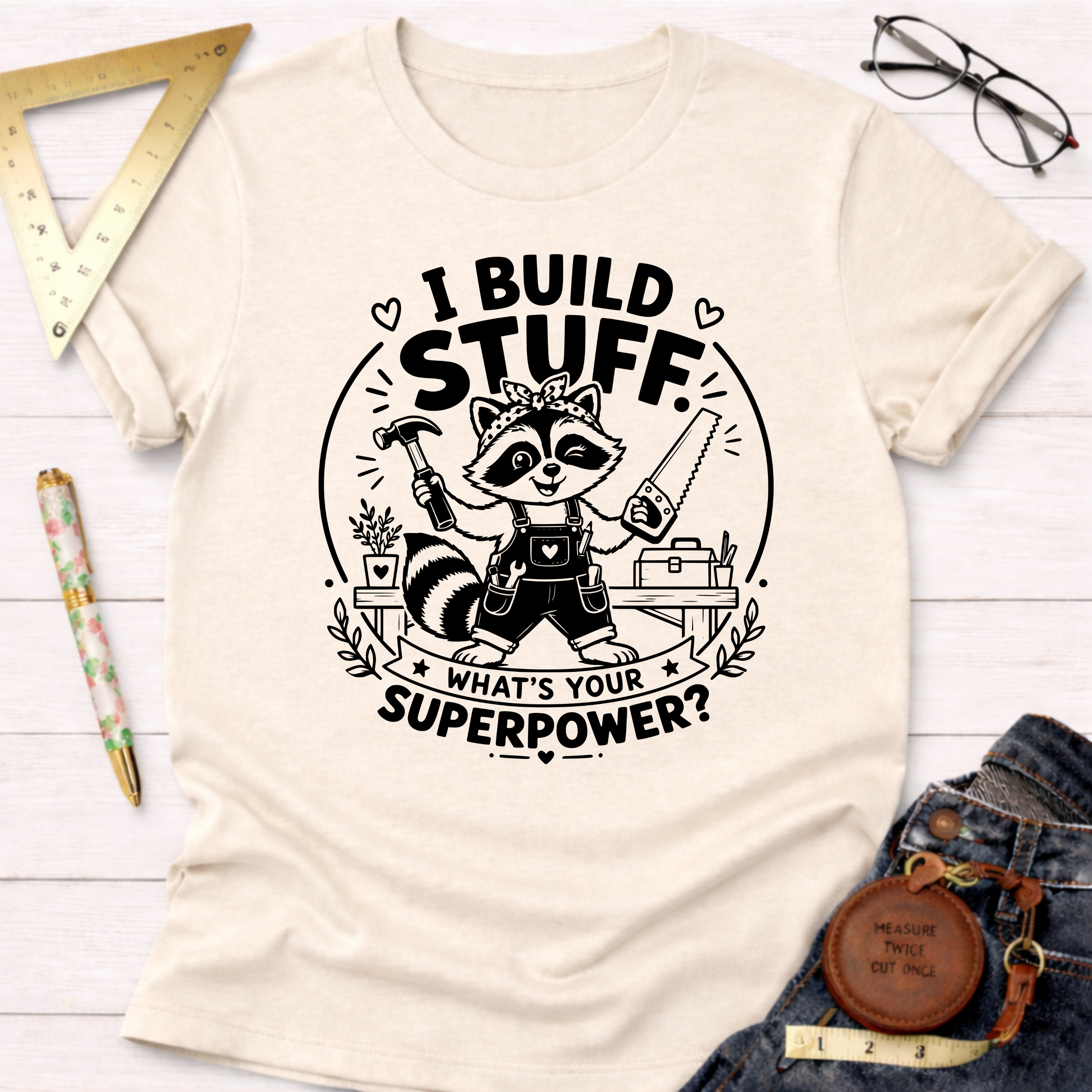 I Build Stuff. What's Your Superpower? T-Shirt