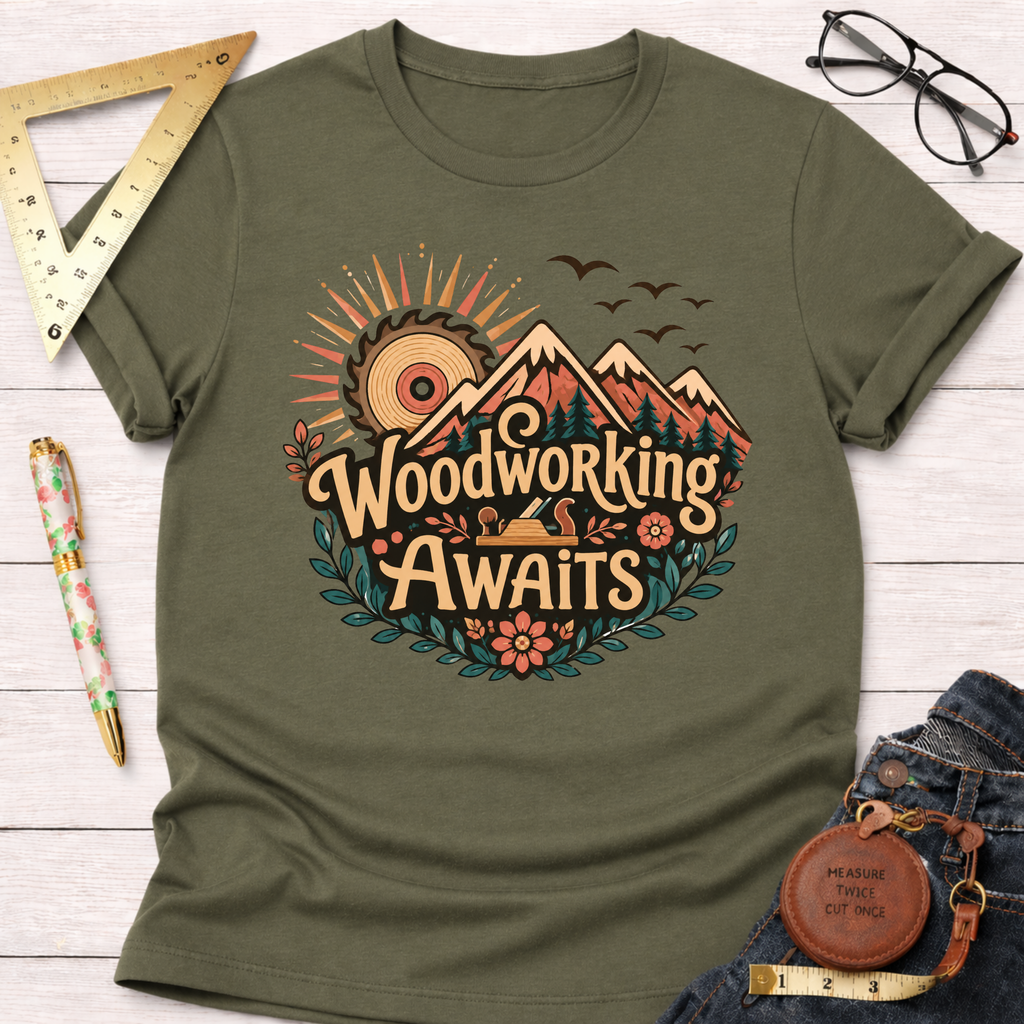 Woodworking Awaits T-Shirt