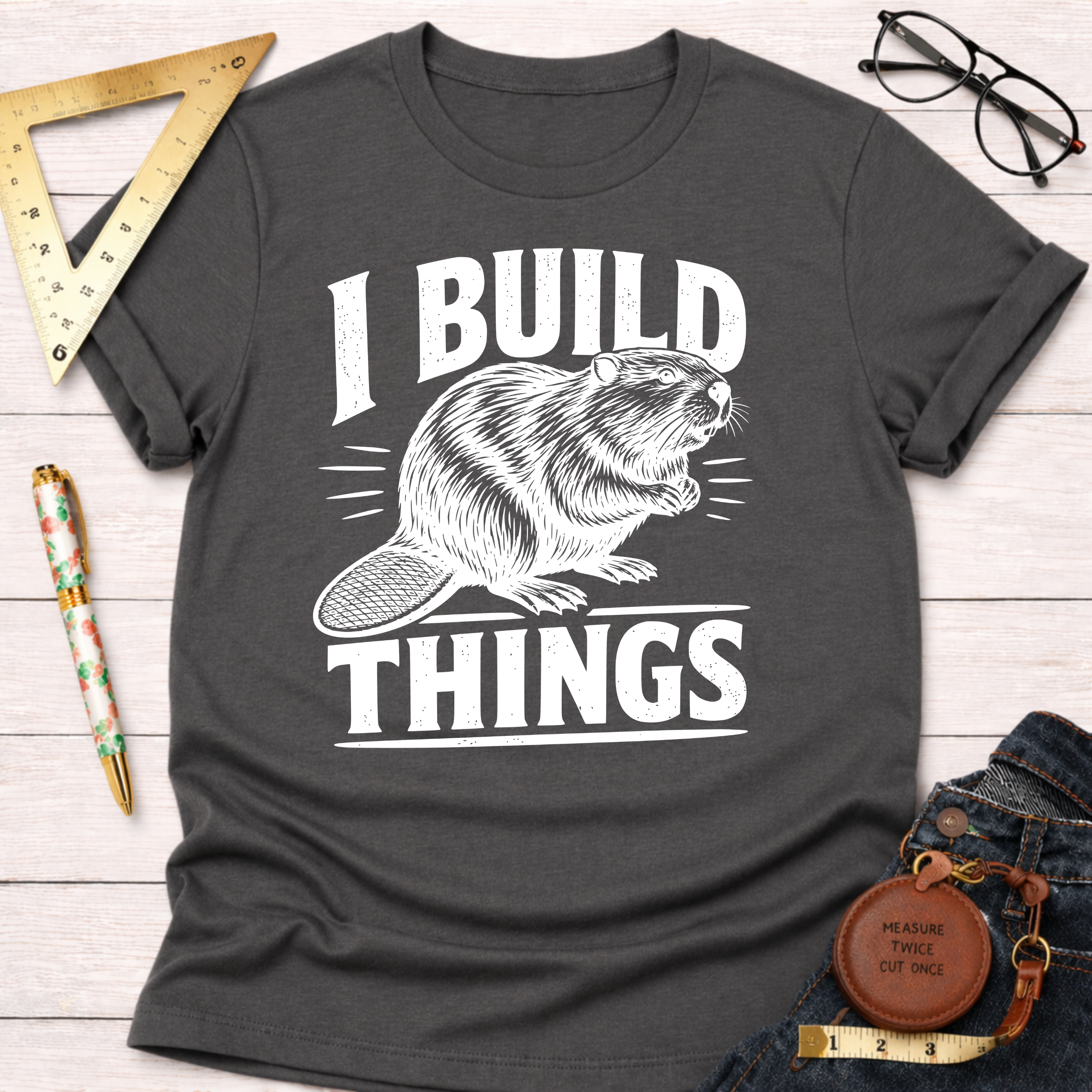 I Build Things Beaver T-Shirt