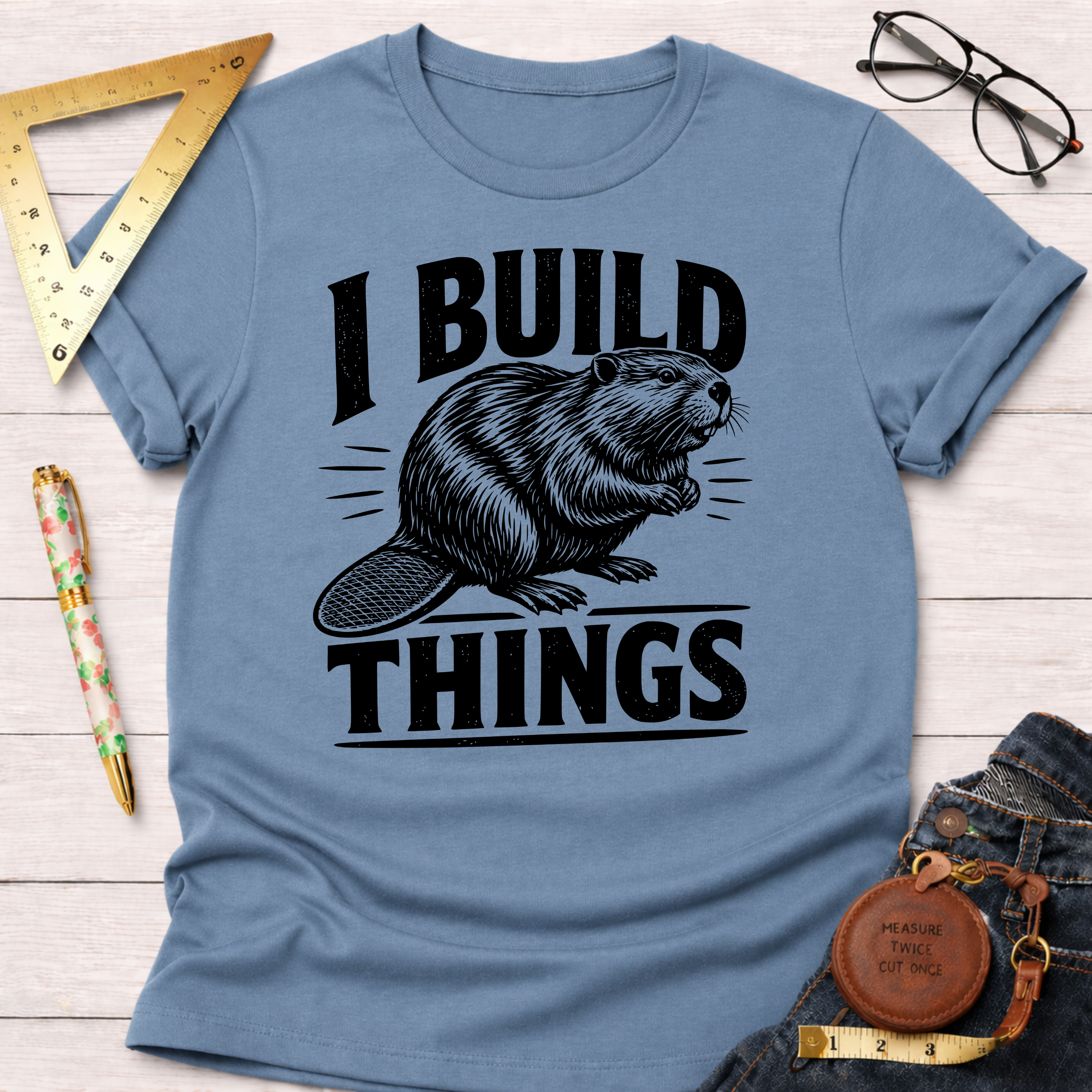 I Build Things Beaver T-Shirt