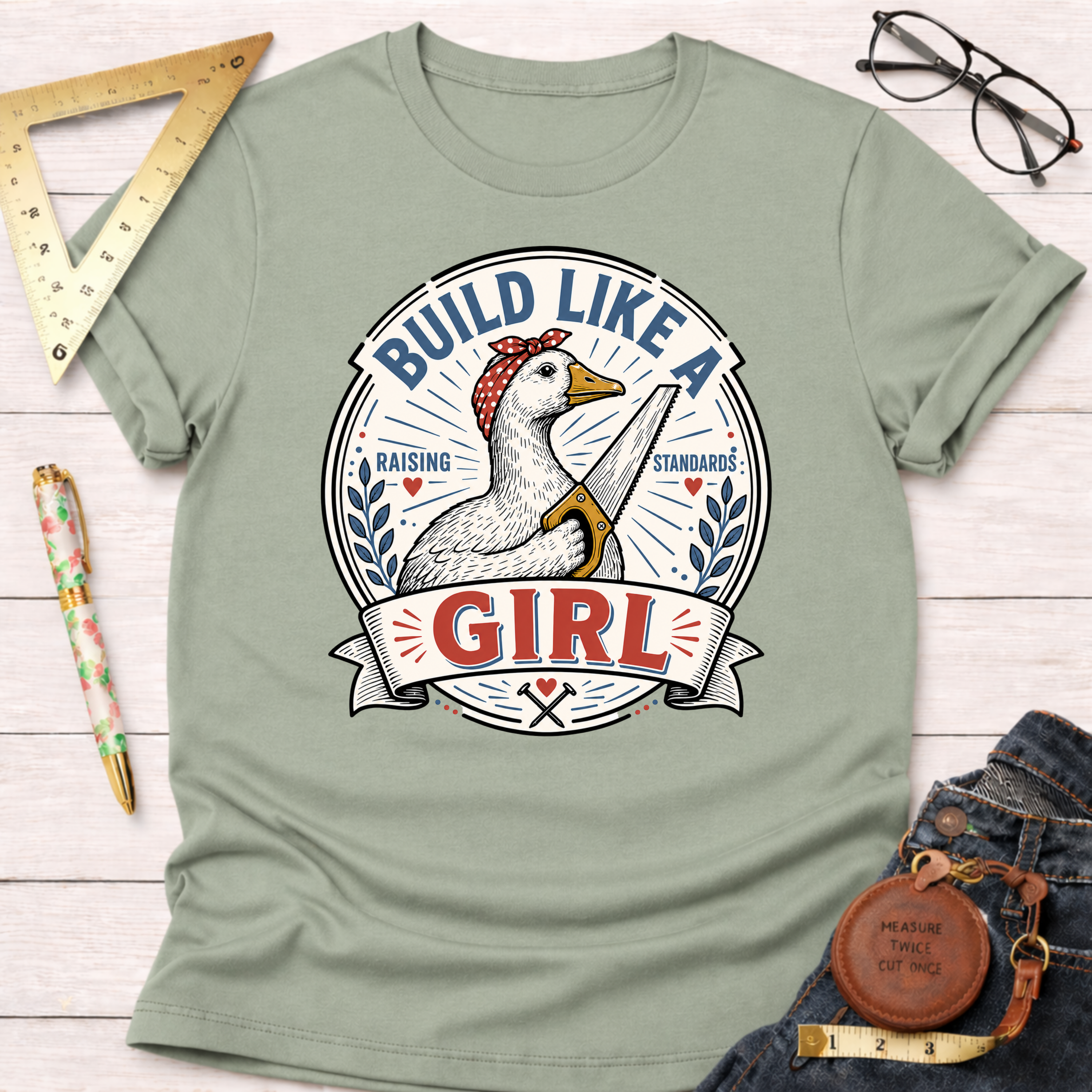 Build Like A Girl T-Shirt