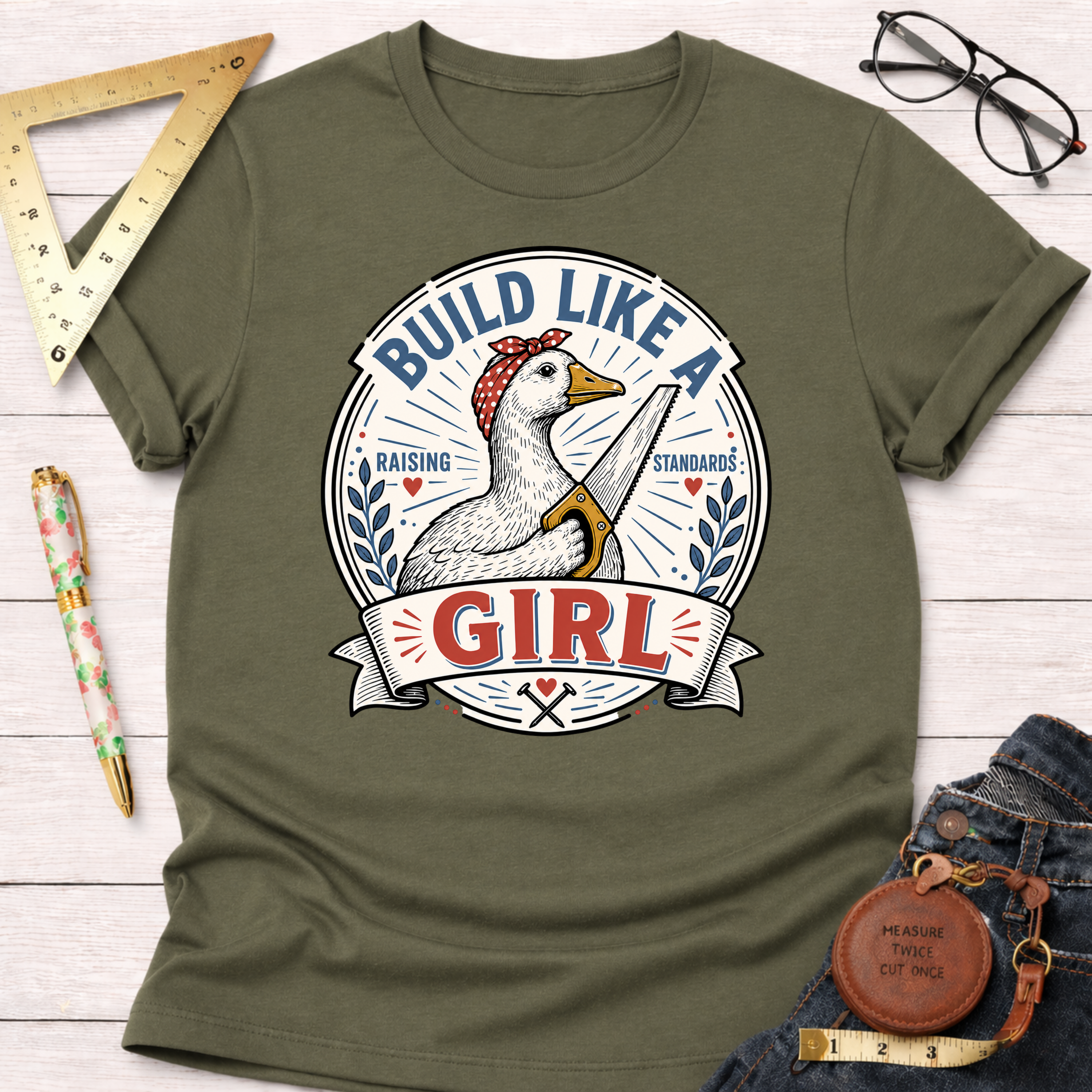 Build Like A Girl T-Shirt
