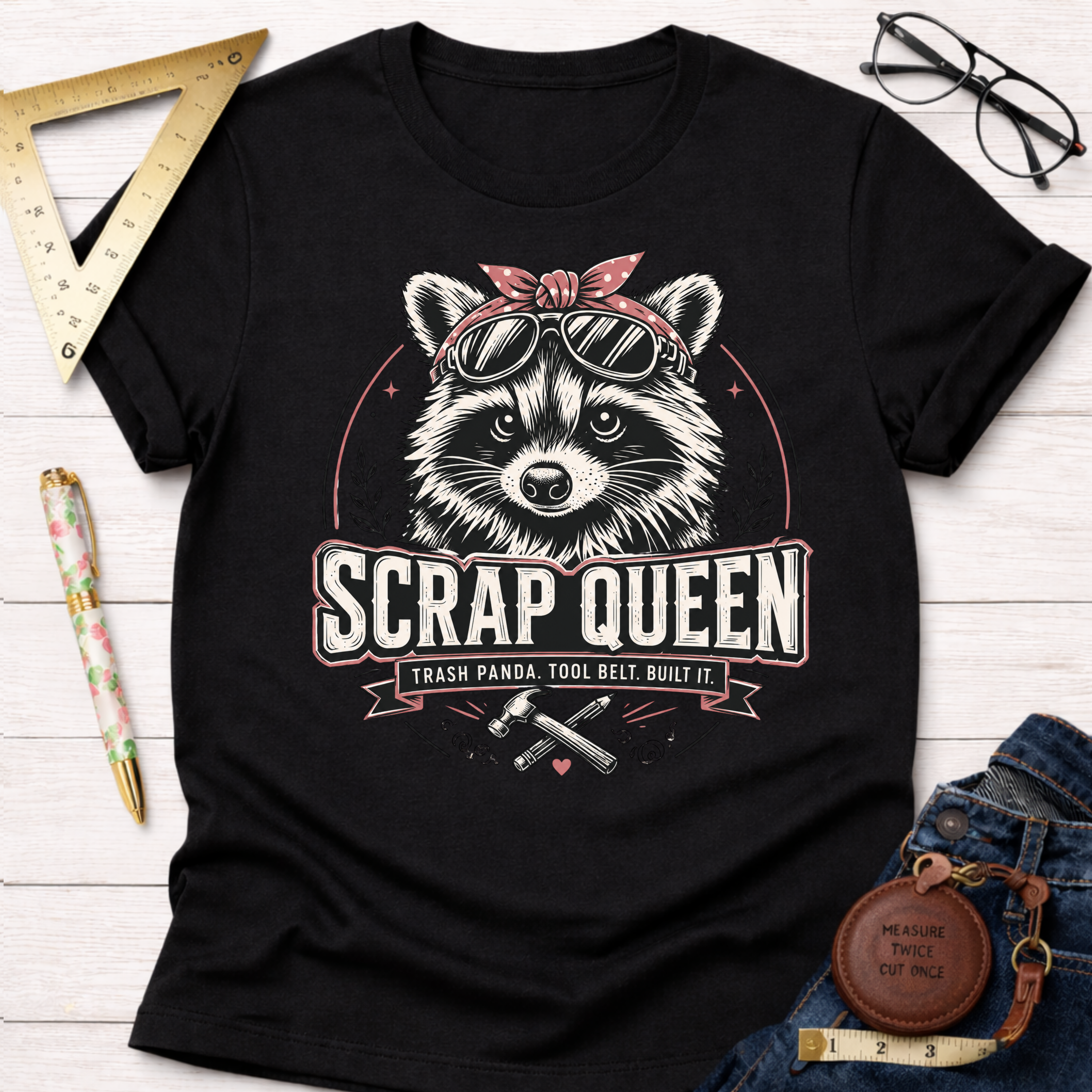 Scrap Queen Trash Panda T-Shirt