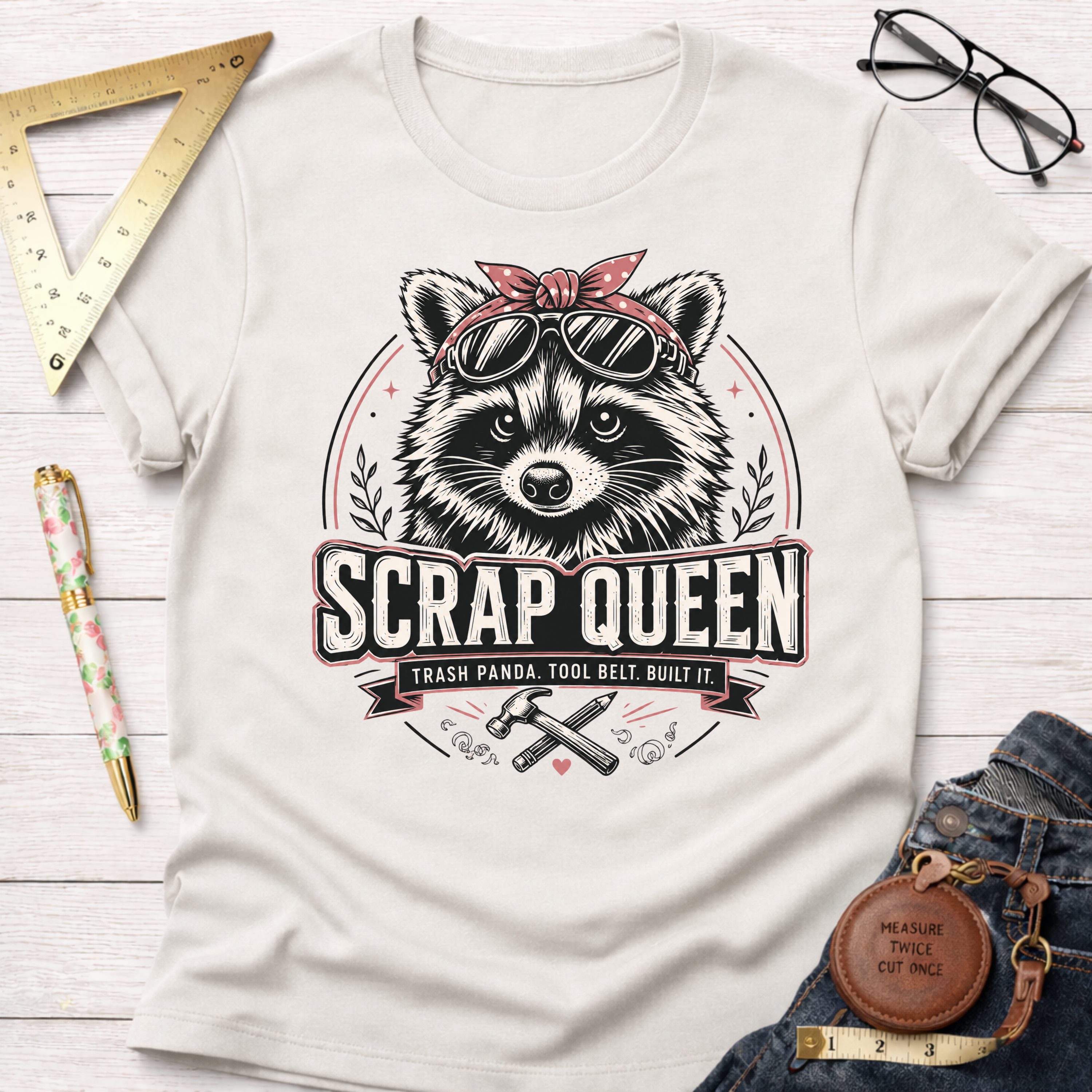 Scrap Queen Trash Panda T-Shirt
