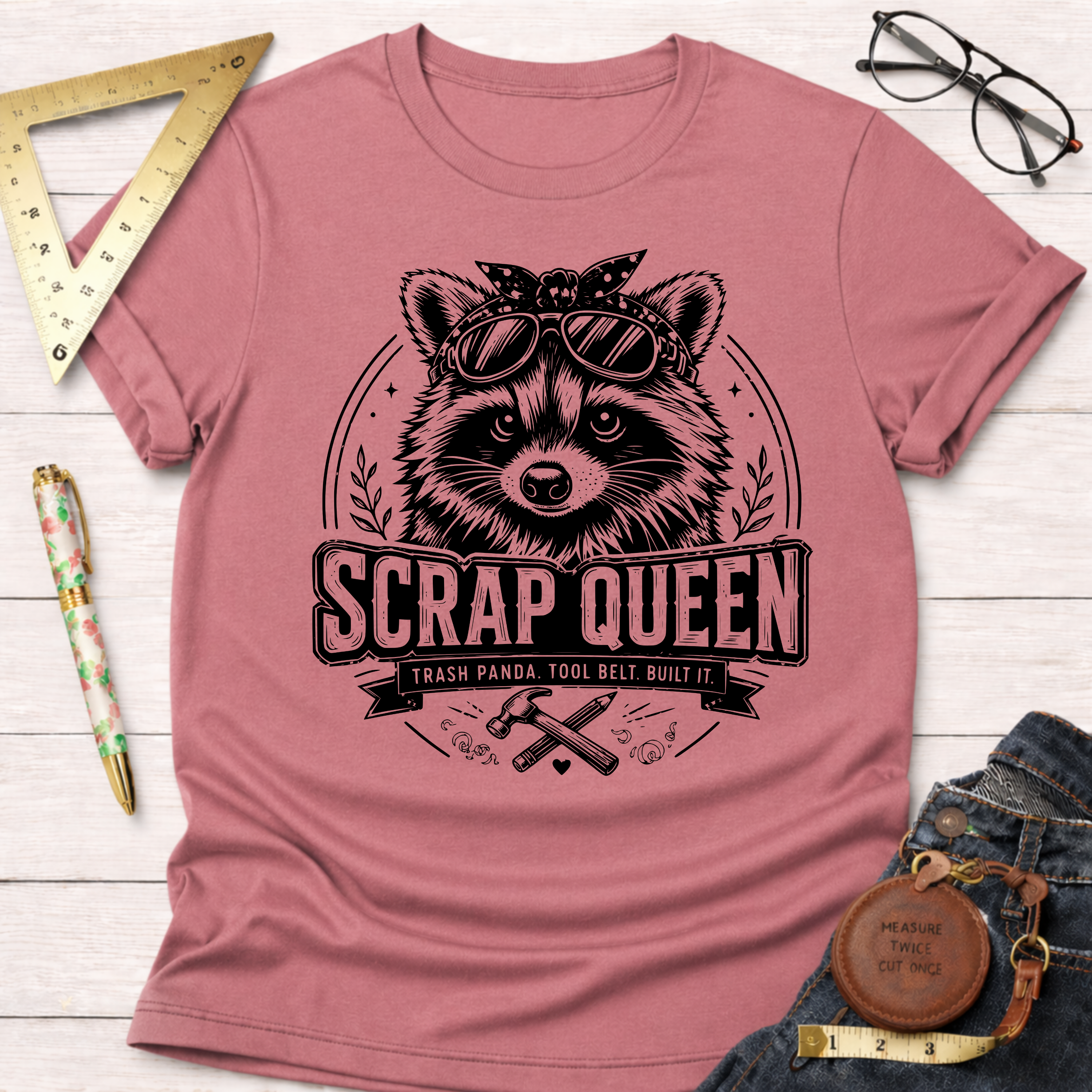 Scrap Queen Trash Panda T-Shirt