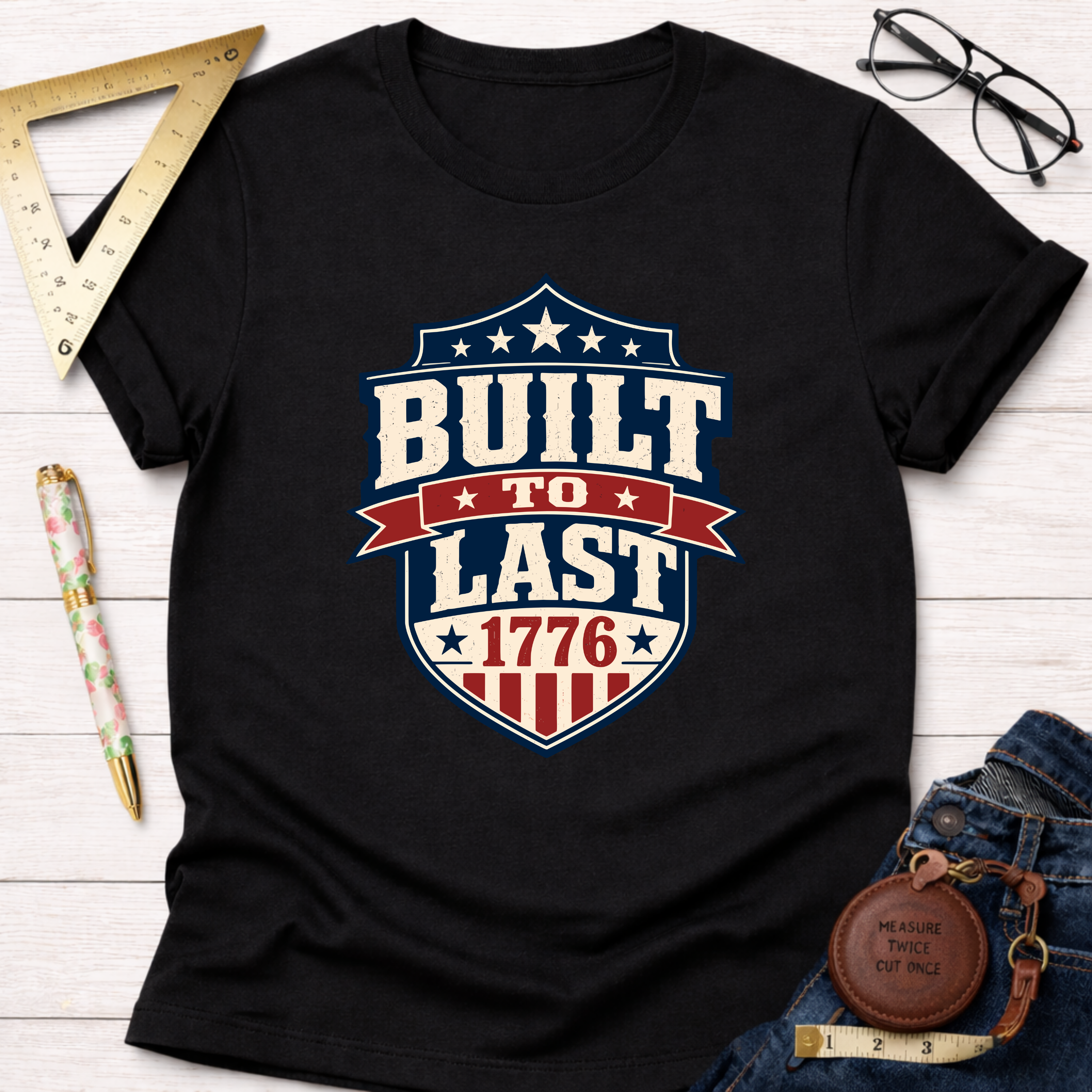 Built To Last Badge T-Shirt