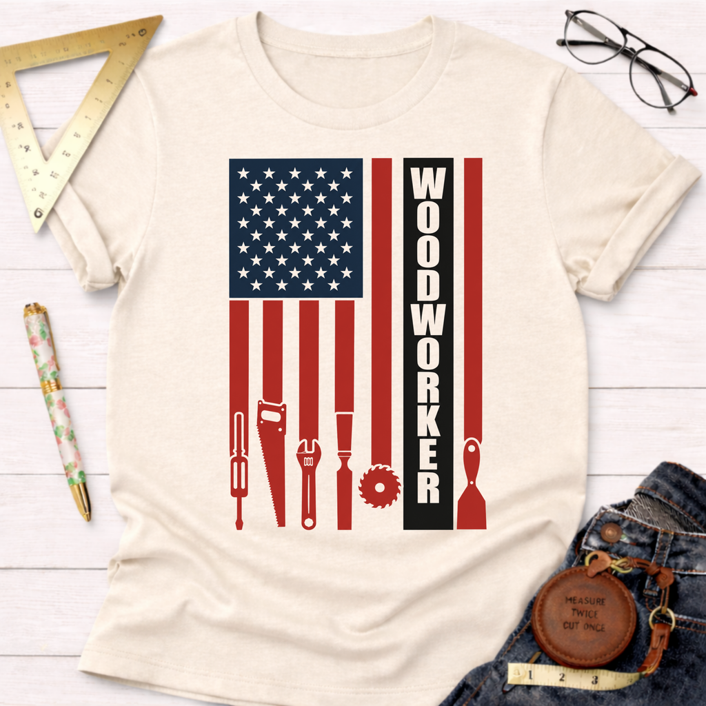 Woodworker Flag T-Shirt