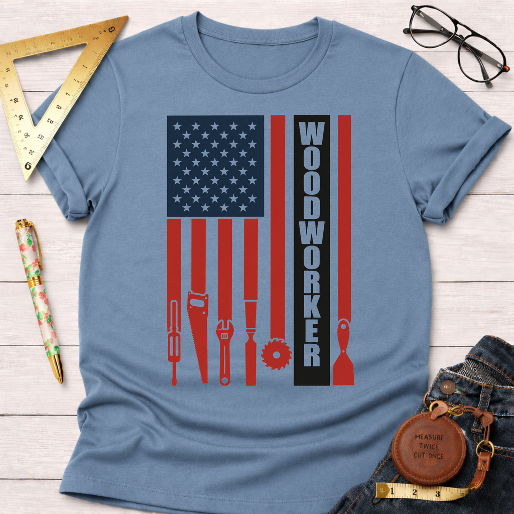 Woodworker Flag T-Shirt