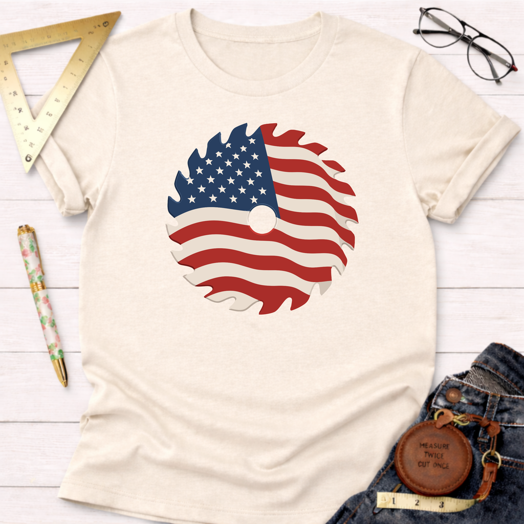 Patriotic Saw Blade T-Shirt