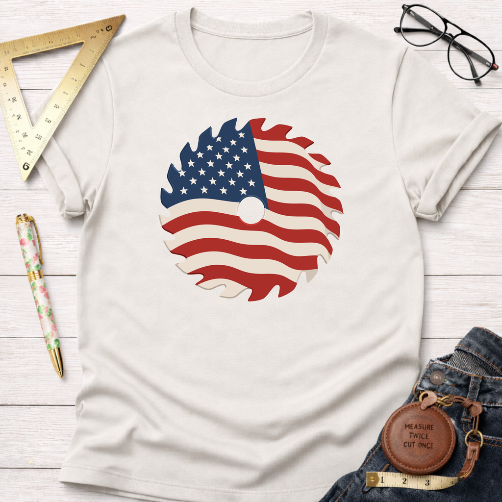 Patriotic Saw Blade T-Shirt