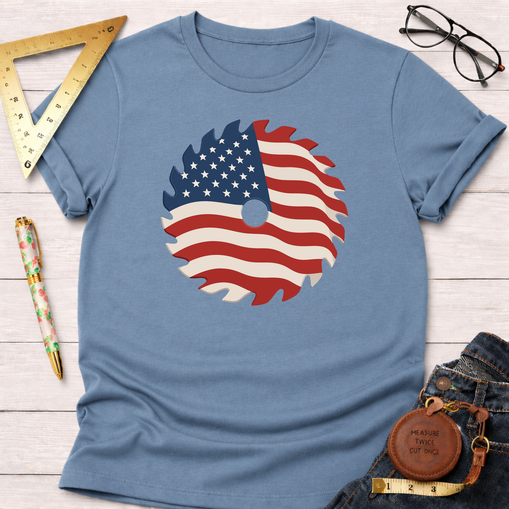 Patriotic Saw Blade T-Shirt