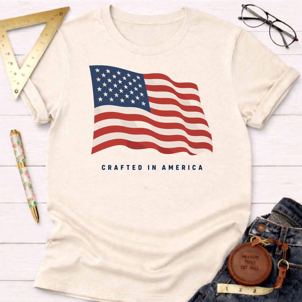Crafted In America Flag T-Shirt