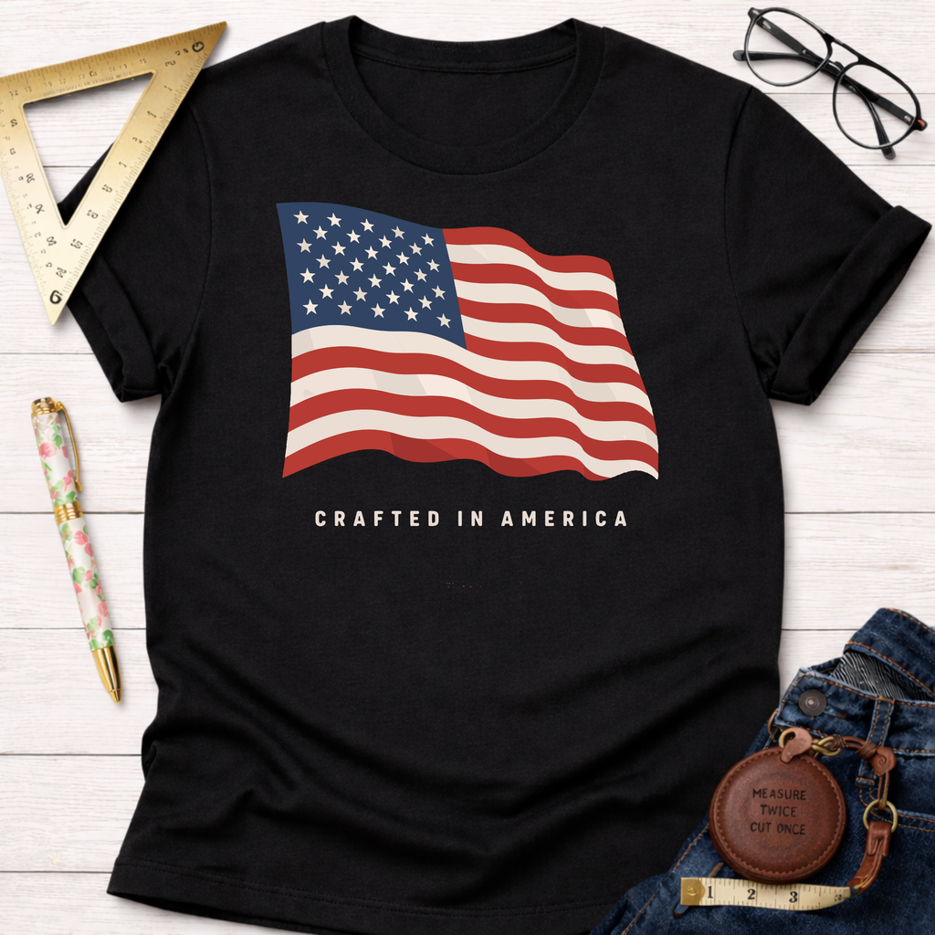 Crafted In America Flag T-Shirt