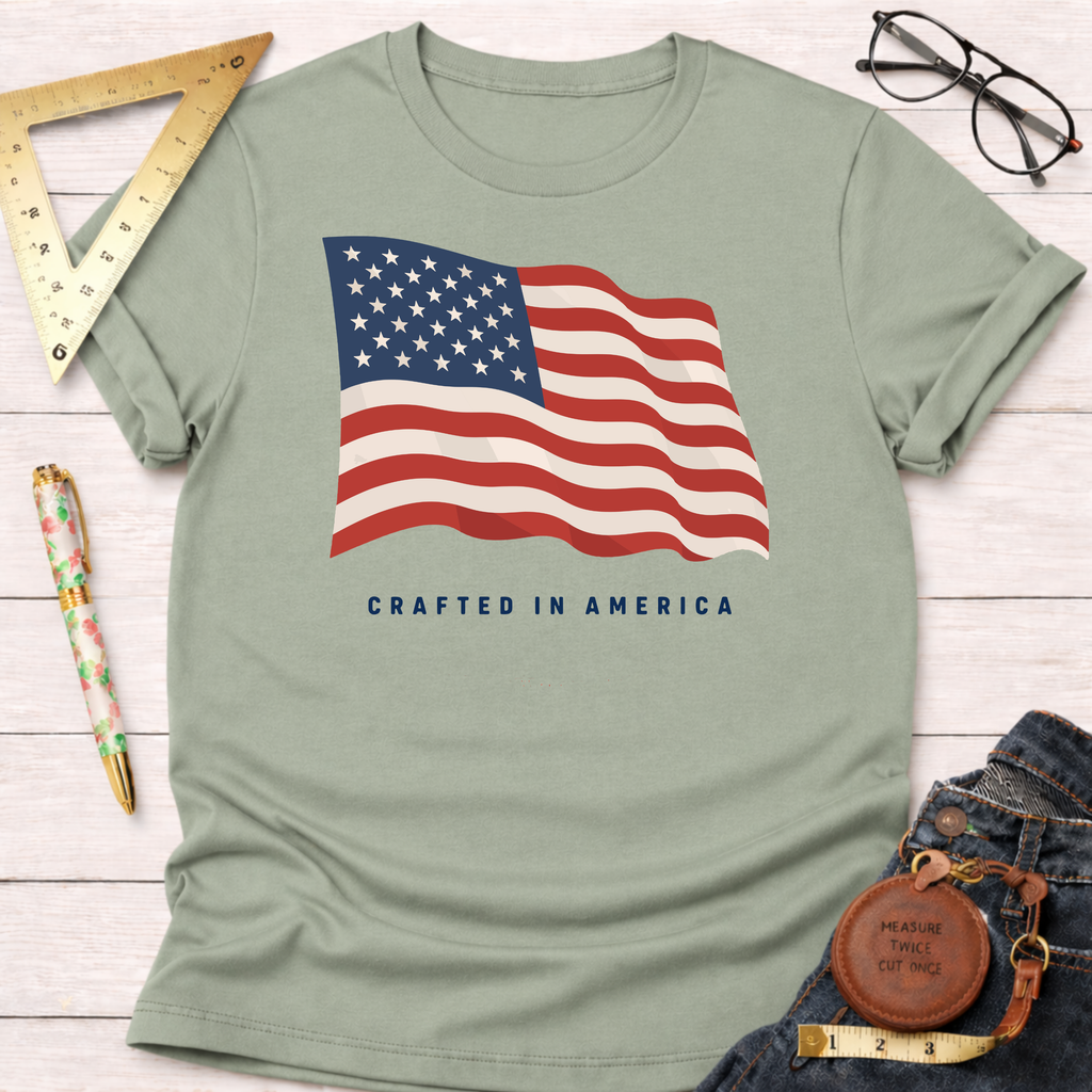 Crafted In America Flag T-Shirt