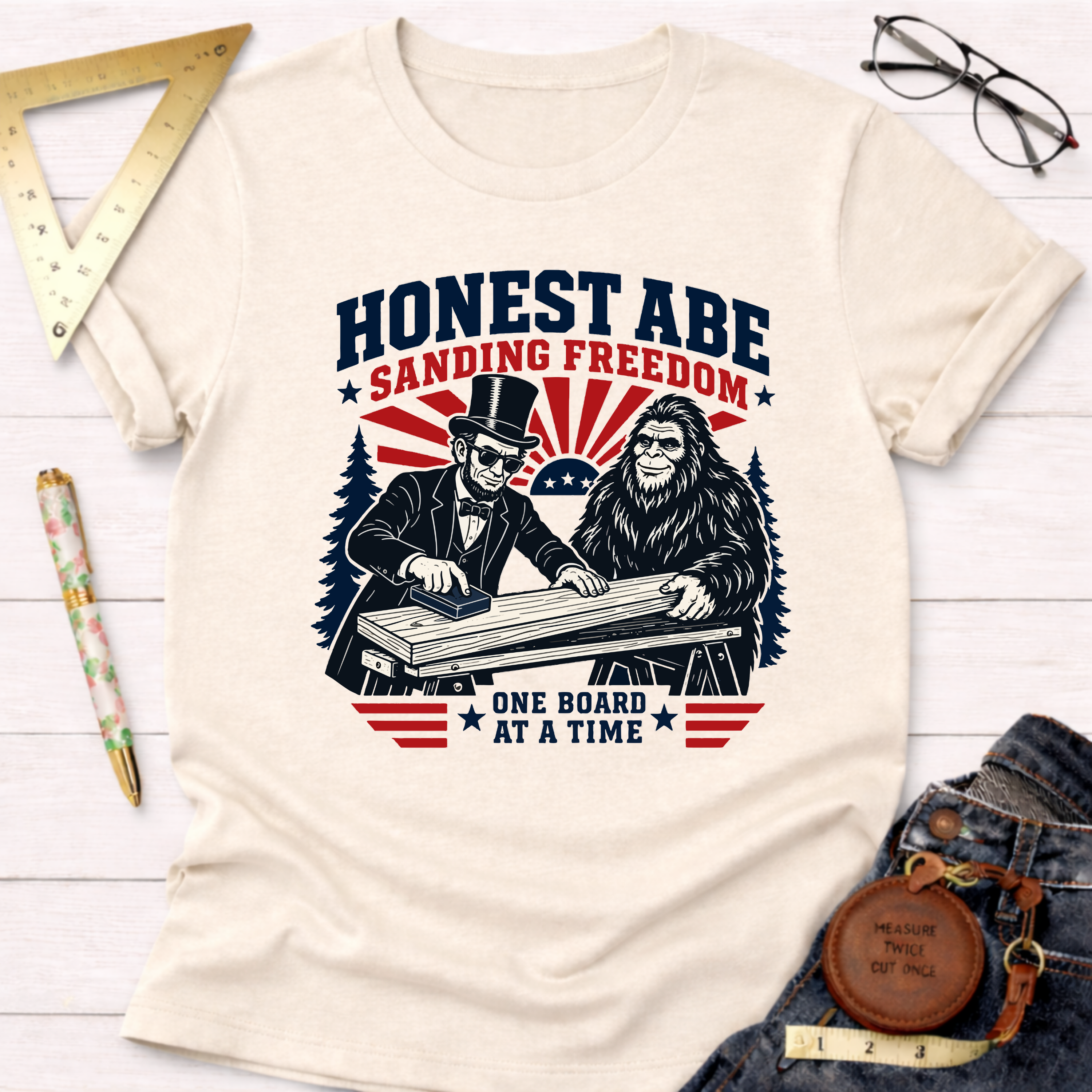 Honest Abe Sanding Freedom T-Shirt