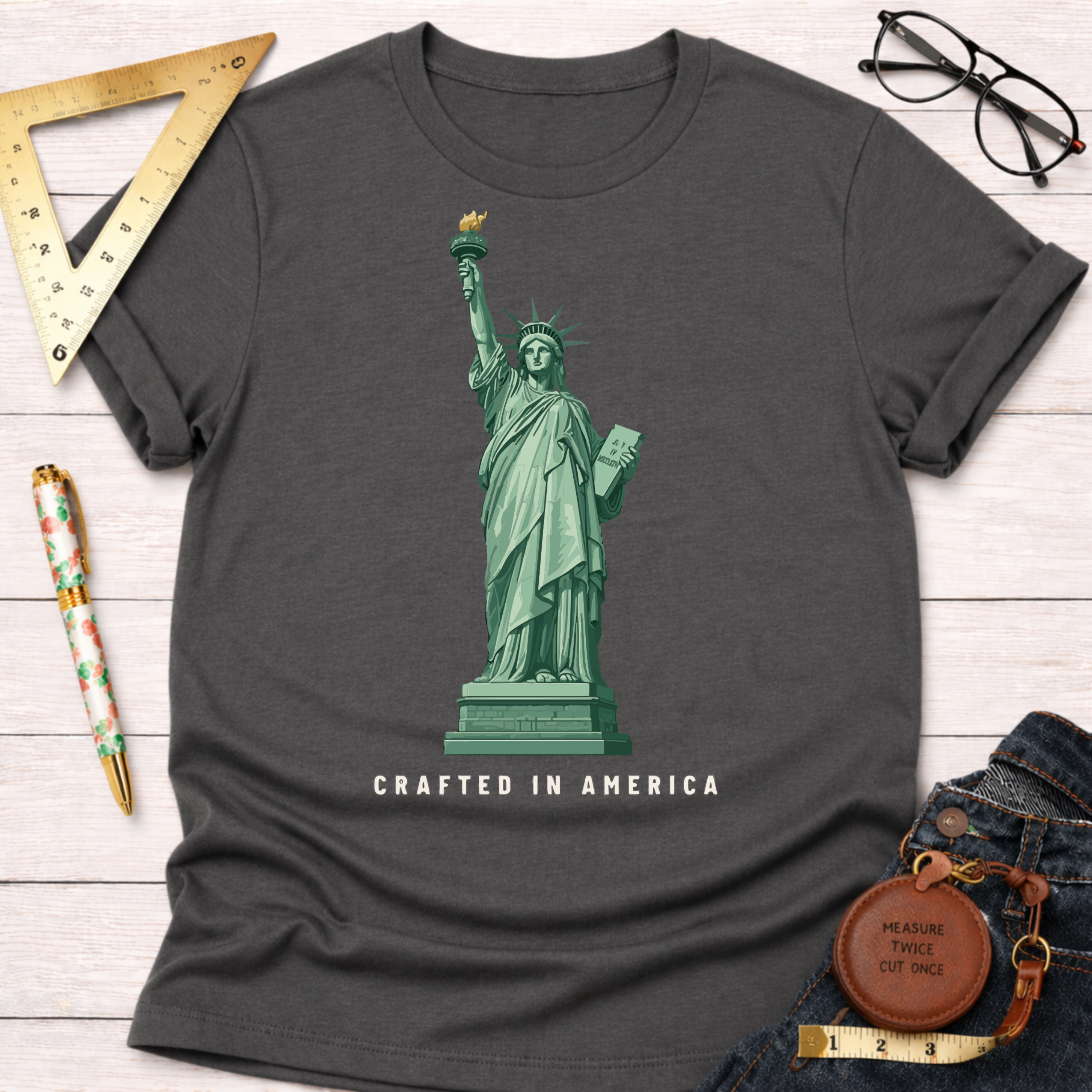 Crafted In America Lady Liberty T-Shirt