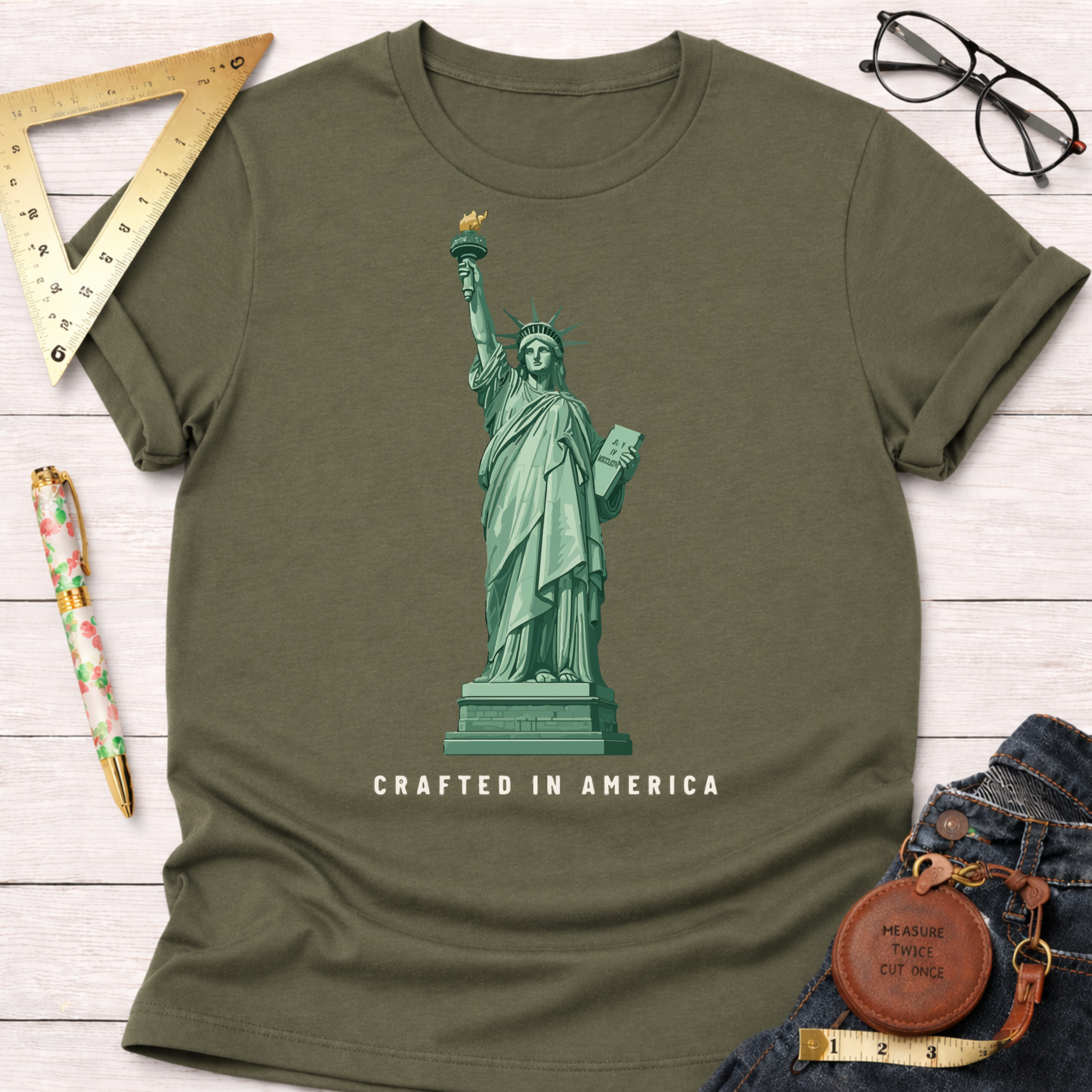 Crafted In America Lady Liberty T-Shirt