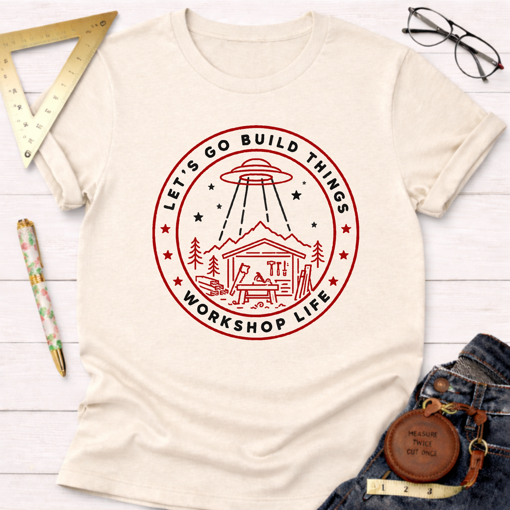 Let's Go Build Something Workshop Life T-Shirt