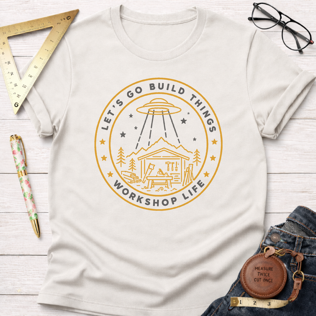Let's Go Build Something Workshop Life T-Shirt