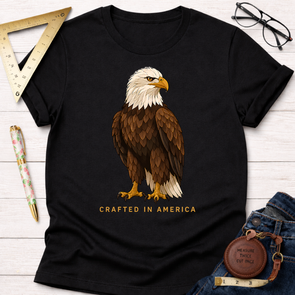 Crafted In America Bald Eagle T-Shirt