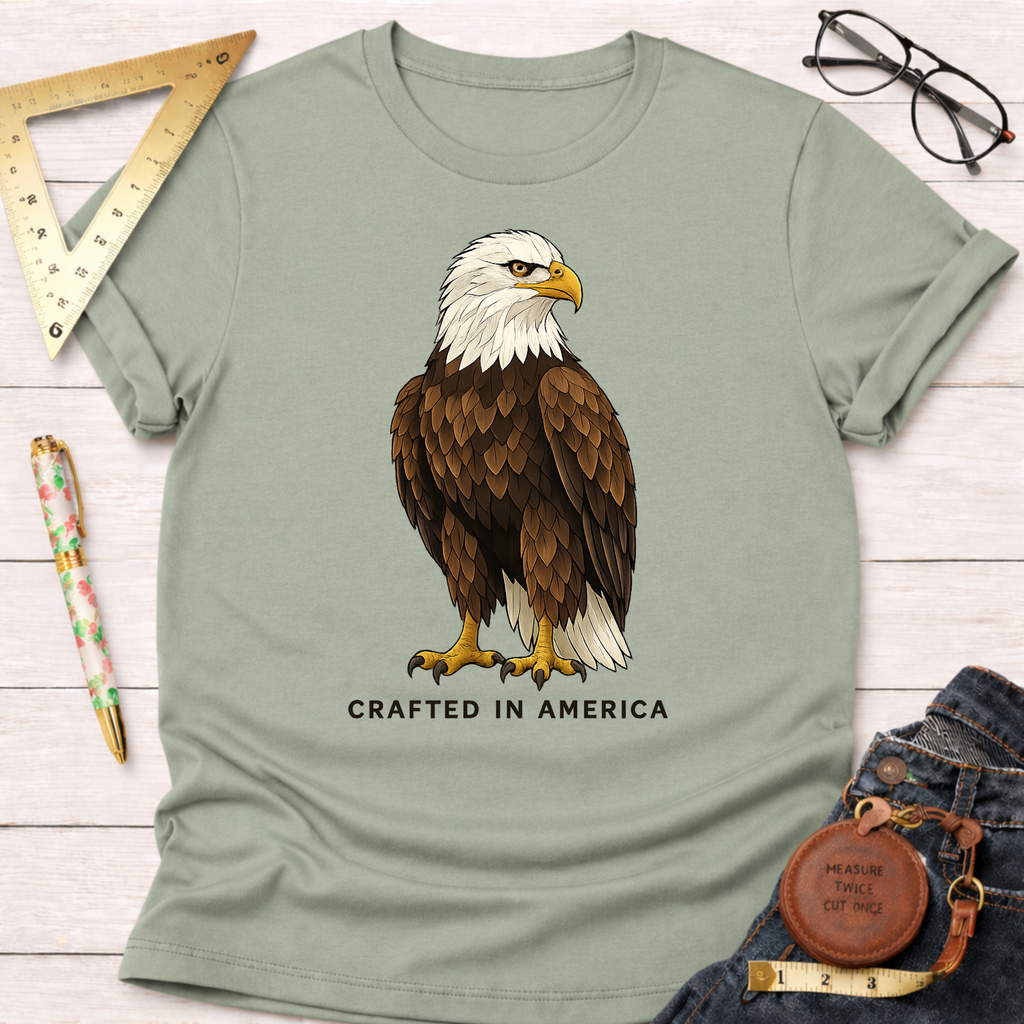 Crafted In America Bald Eagle T-Shirt