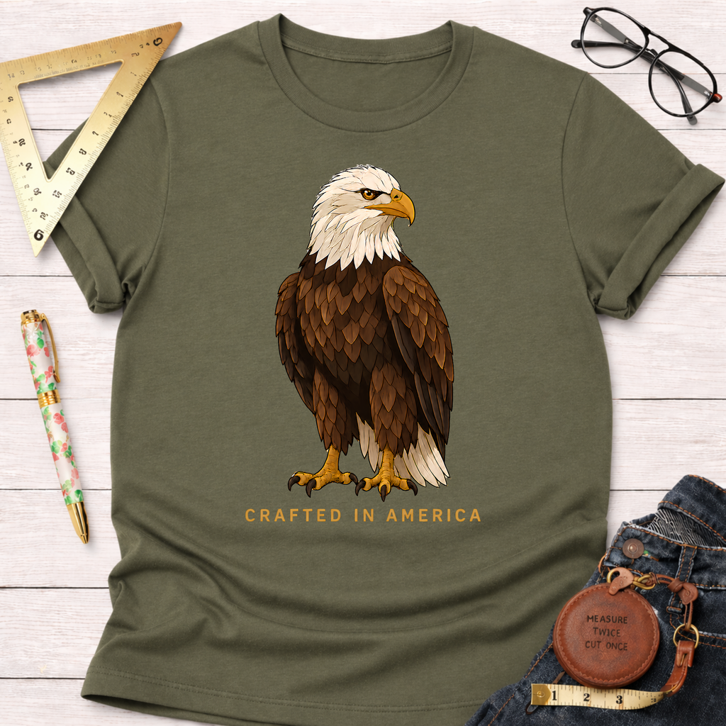 Crafted In America Bald Eagle T-Shirt