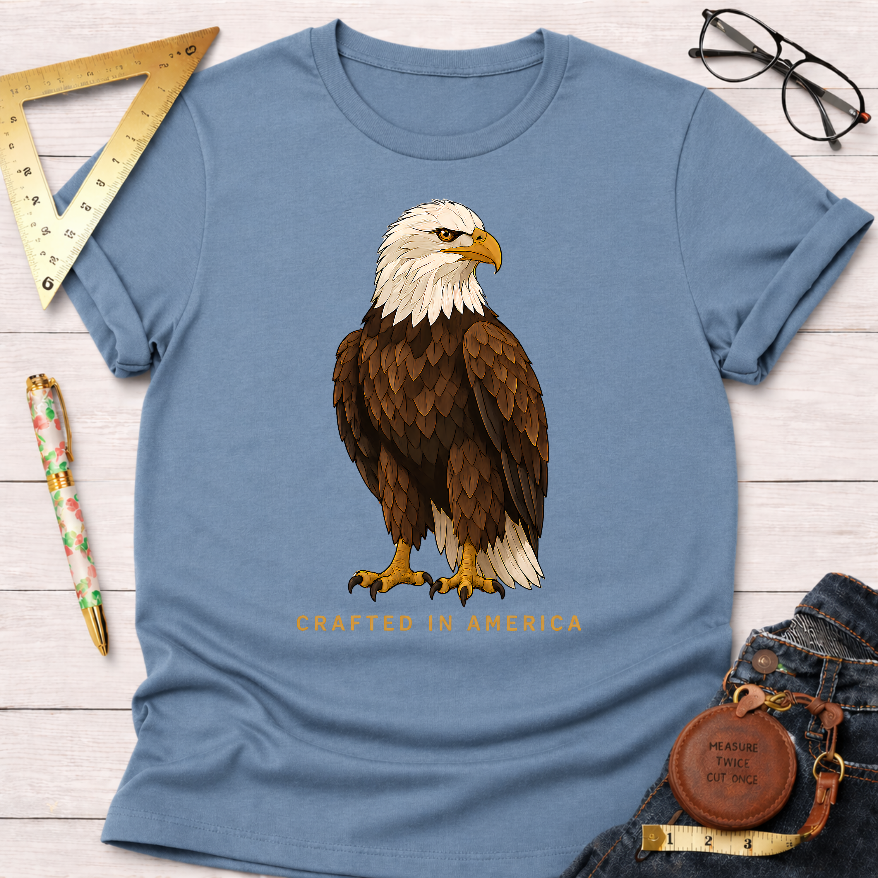Crafted In America Bald Eagle T-Shirt