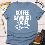 Coffee Sawdust Focus Repeat T-Shirt