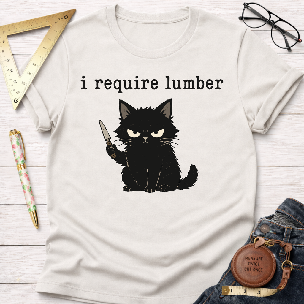 I Require Lumber Angry Cat T-Shirt