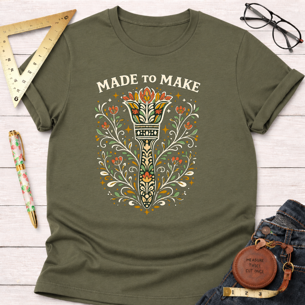 Made To Make Paint Brush T-Shirt