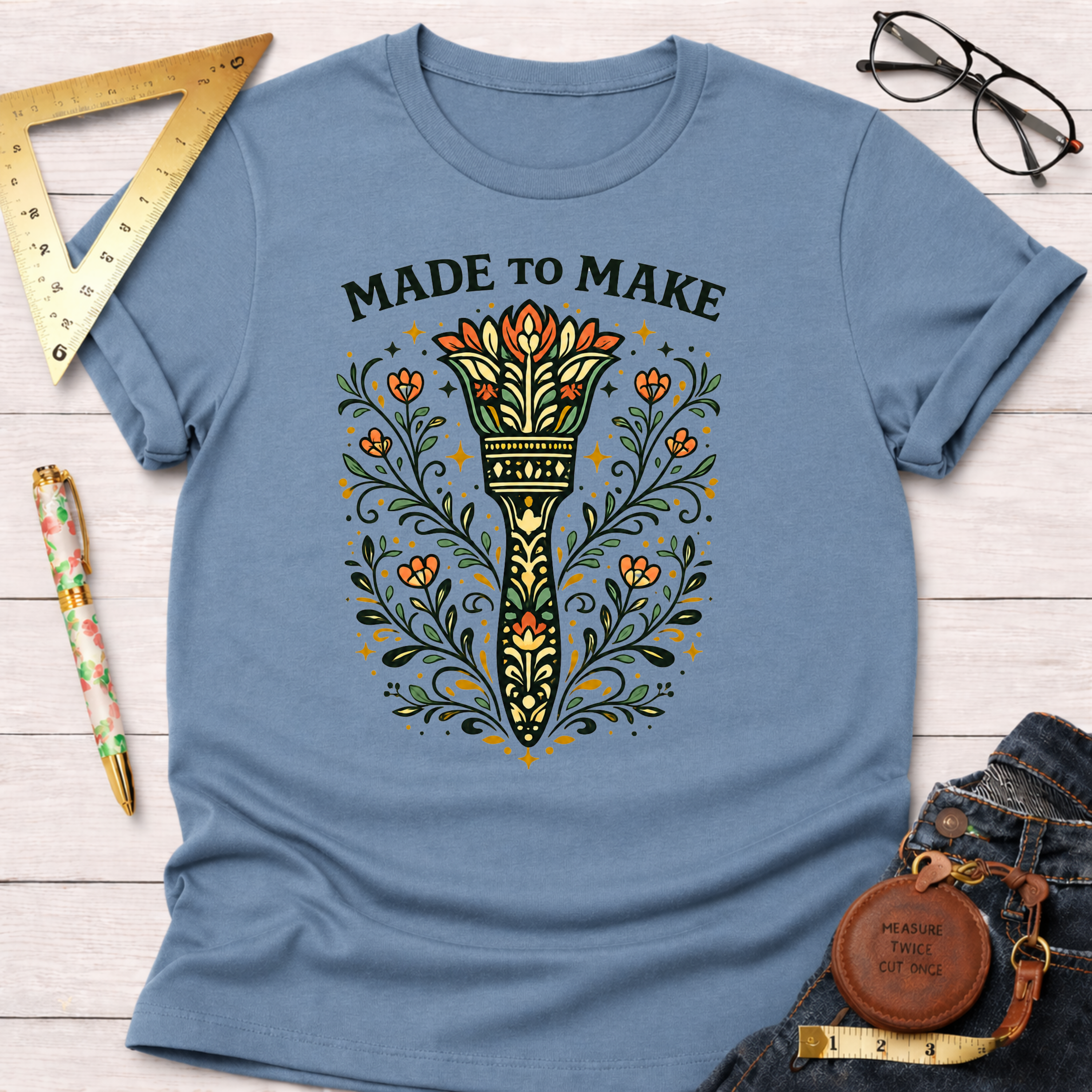 Made To Make Paint Brush T-Shirt