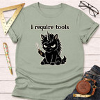 I Require Tools Angry Unicorn Builder T-Shirt