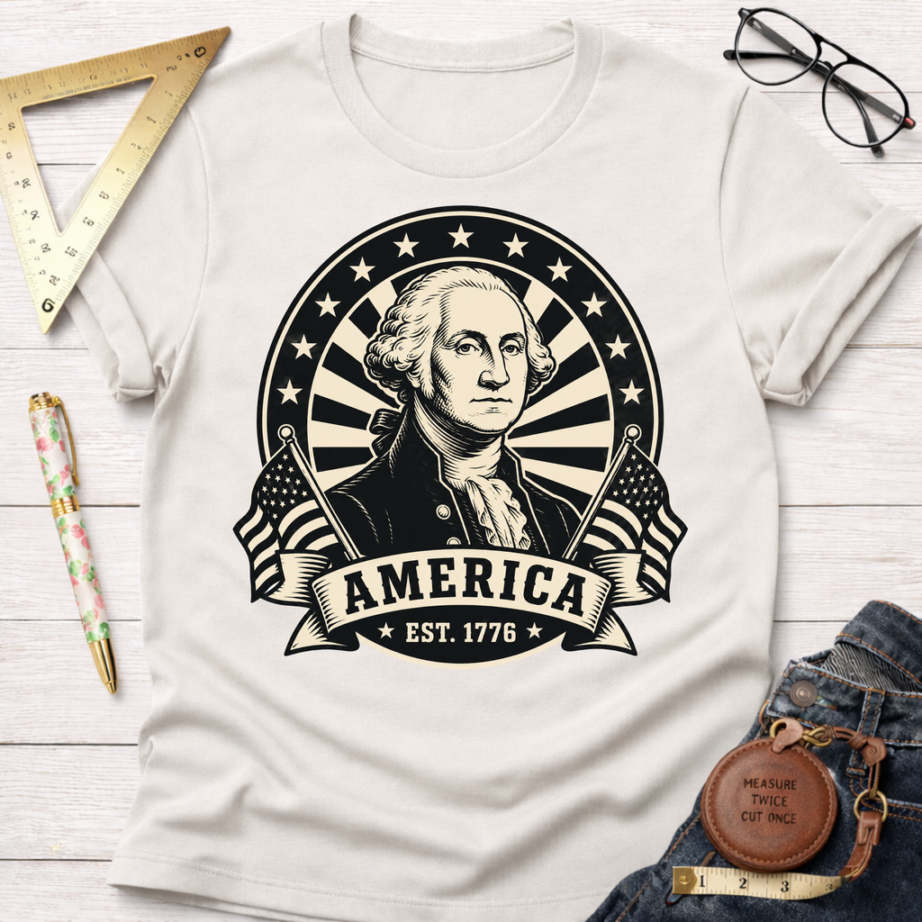 George Washington America EST 1776 T-Shirt