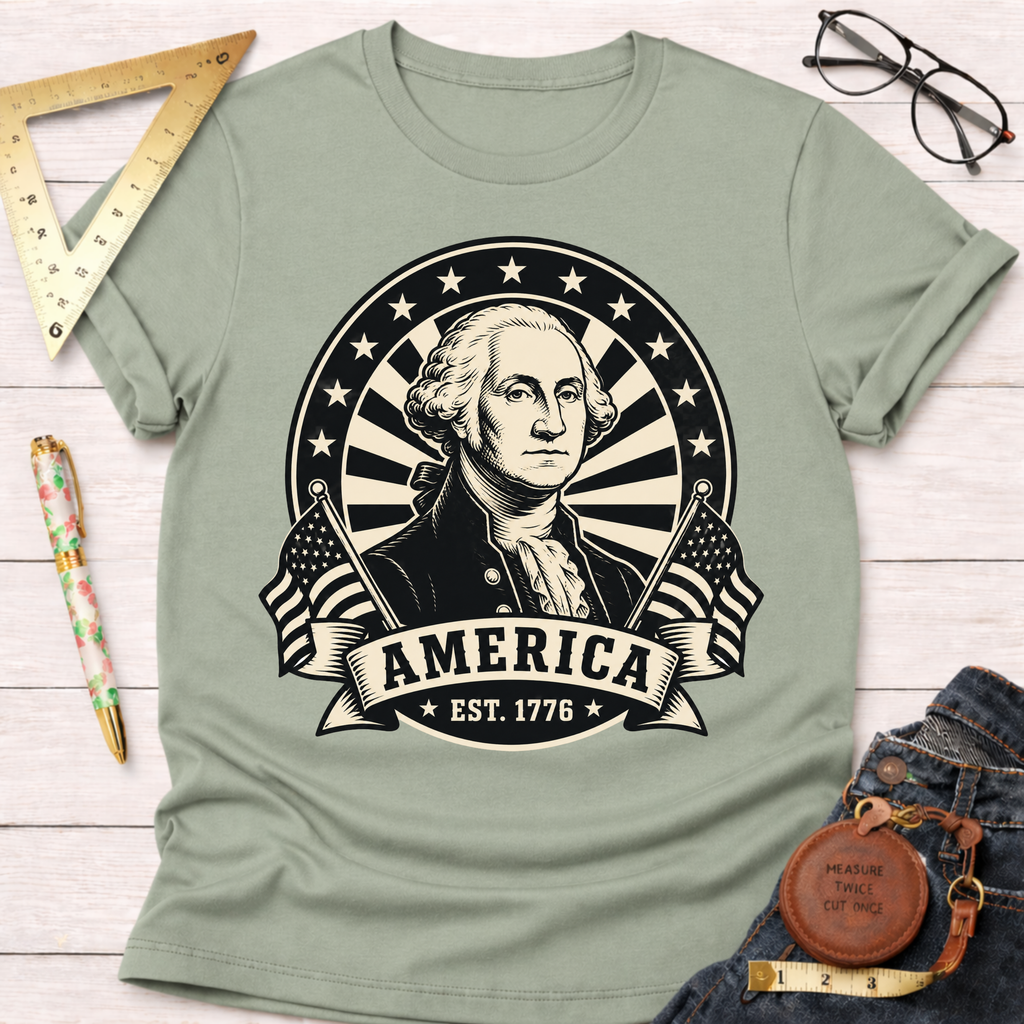 George Washington America EST 1776 T-Shirt