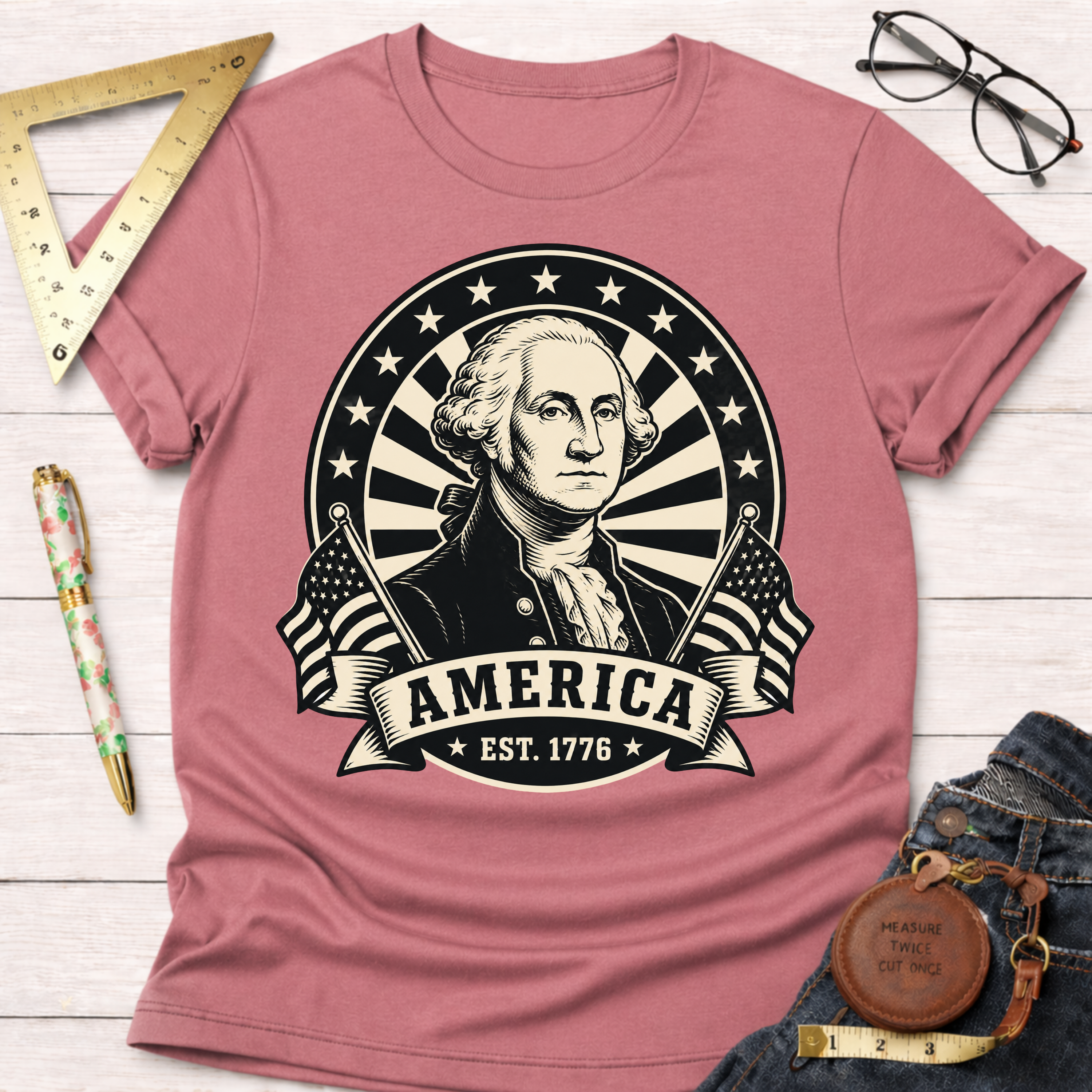 George Washington America EST 1776 T-Shirt