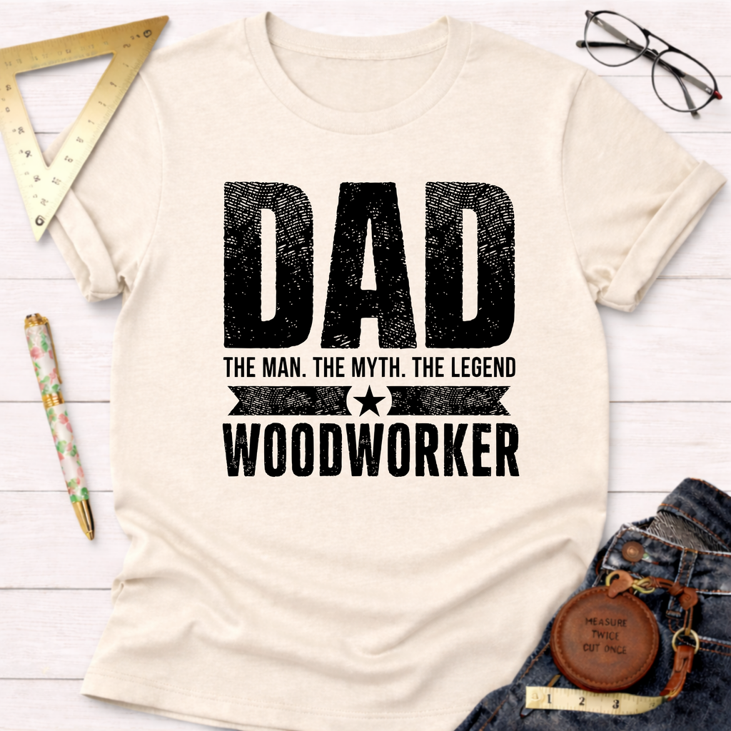 Dad The Man The Myth The Legend Woodworker T-Shirt